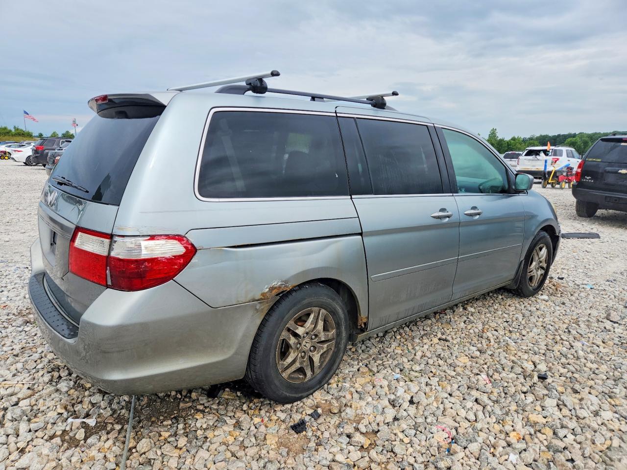 2007 Honda Odyssey Exl Silver vin: 5FNRL38767B058904