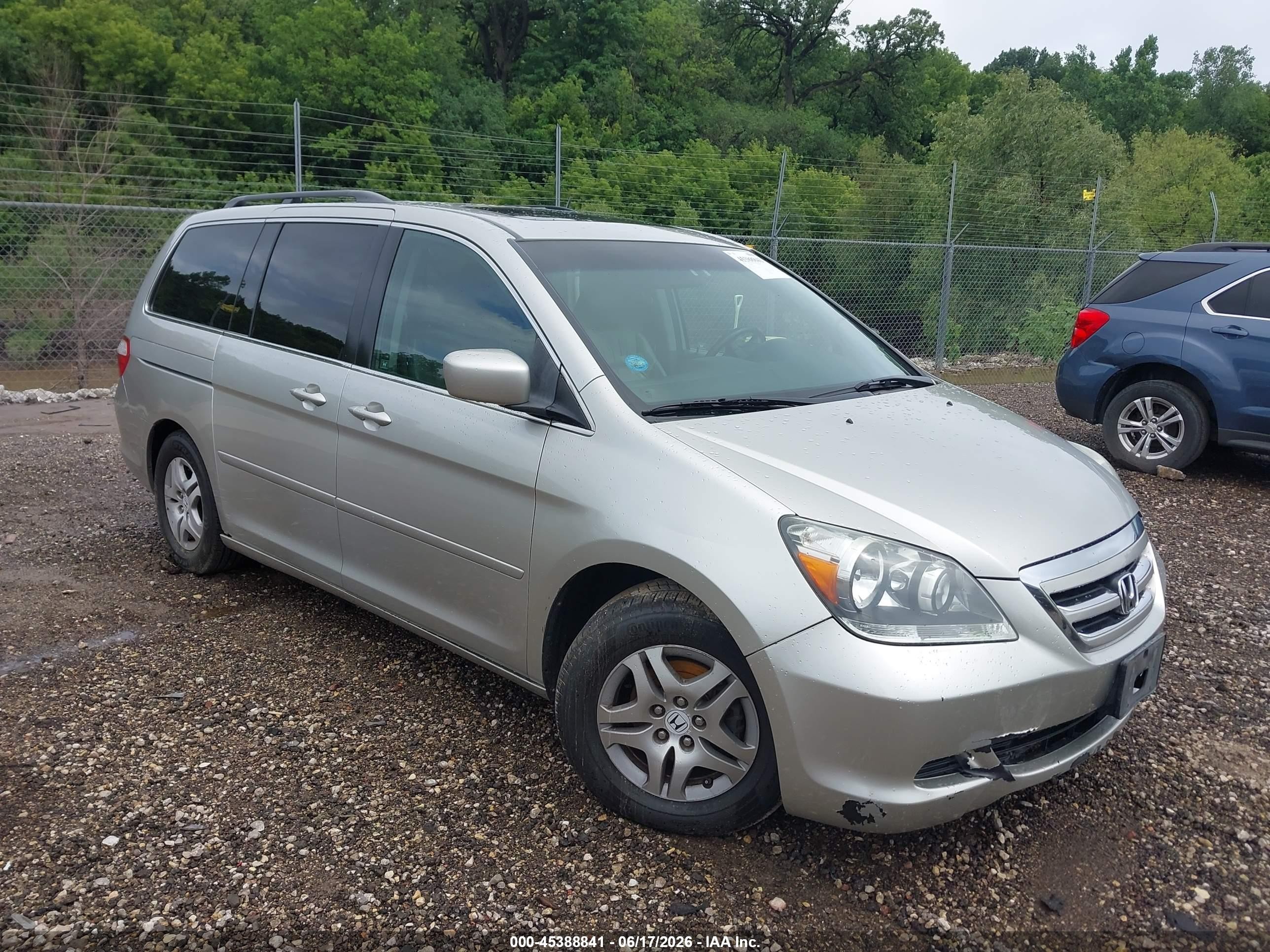 2007 Honda Odyssey Ex-l Tan vin: 5FNRL38767B077646