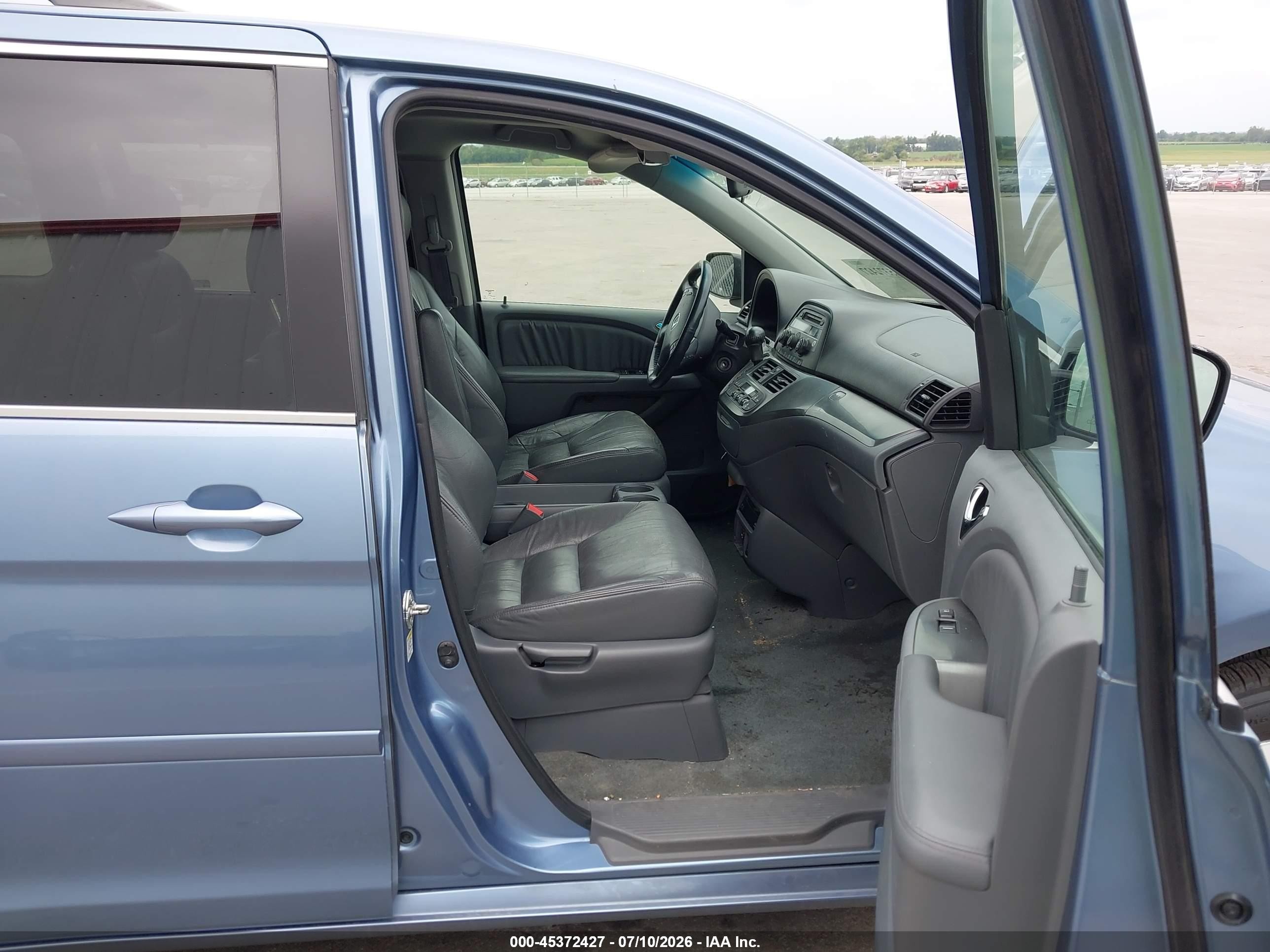 2007 Honda Odyssey Ex-l Blue vin: 5FNRL38767B110953