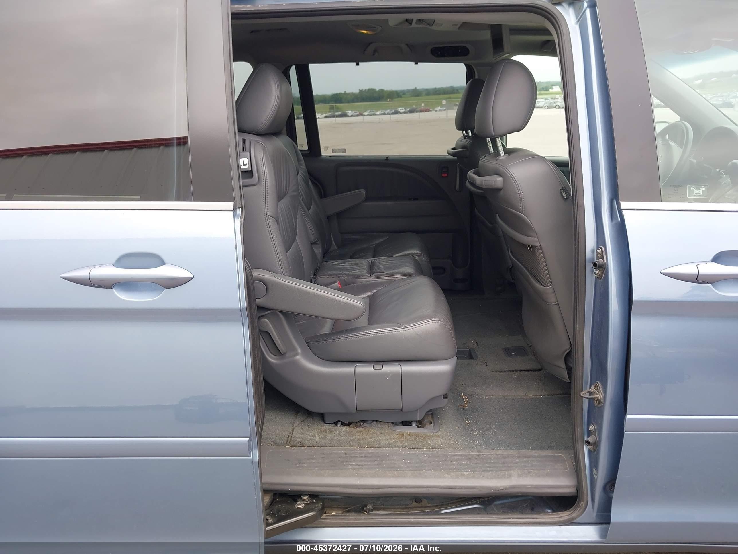 2007 Honda Odyssey Ex-l Blue vin: 5FNRL38767B110953