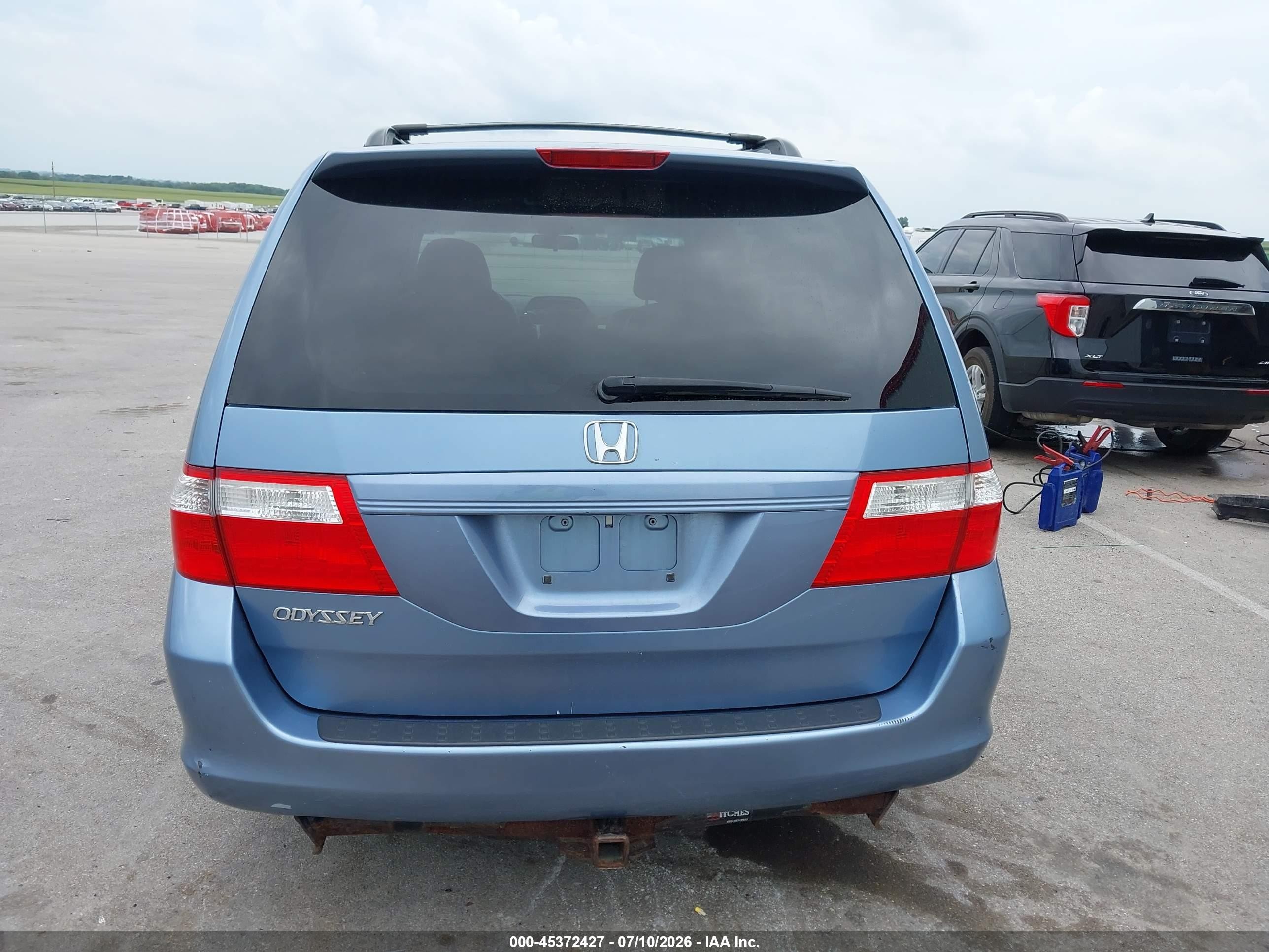 2007 Honda Odyssey Ex-l Blue vin: 5FNRL38767B110953
