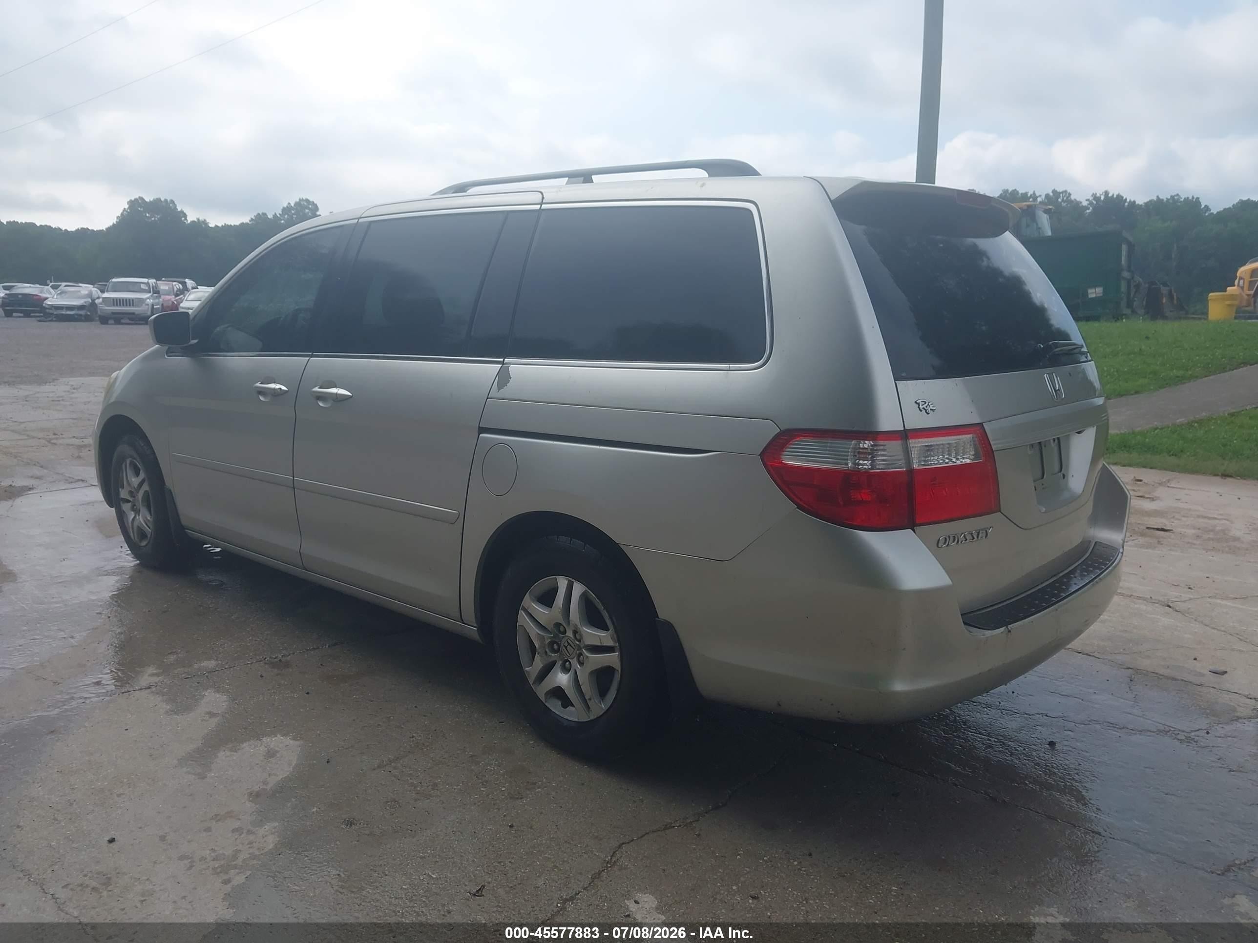 2007 Honda Odyssey Ex-l Silver vin: 5FNRL38767B121676