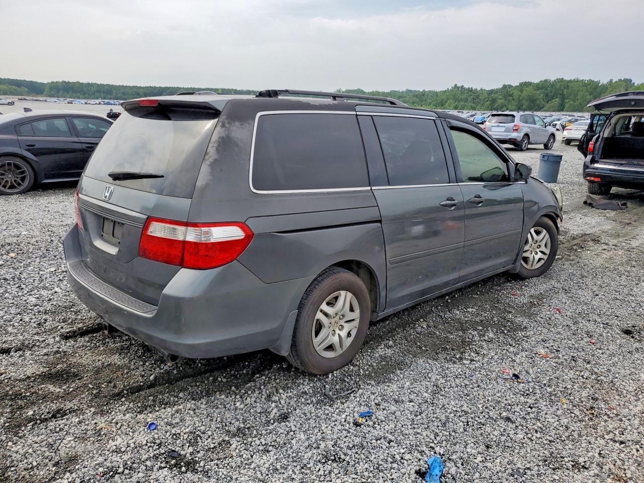 2007 Honda Odyssey Exl Серый vin: 5FNRL38767B131494