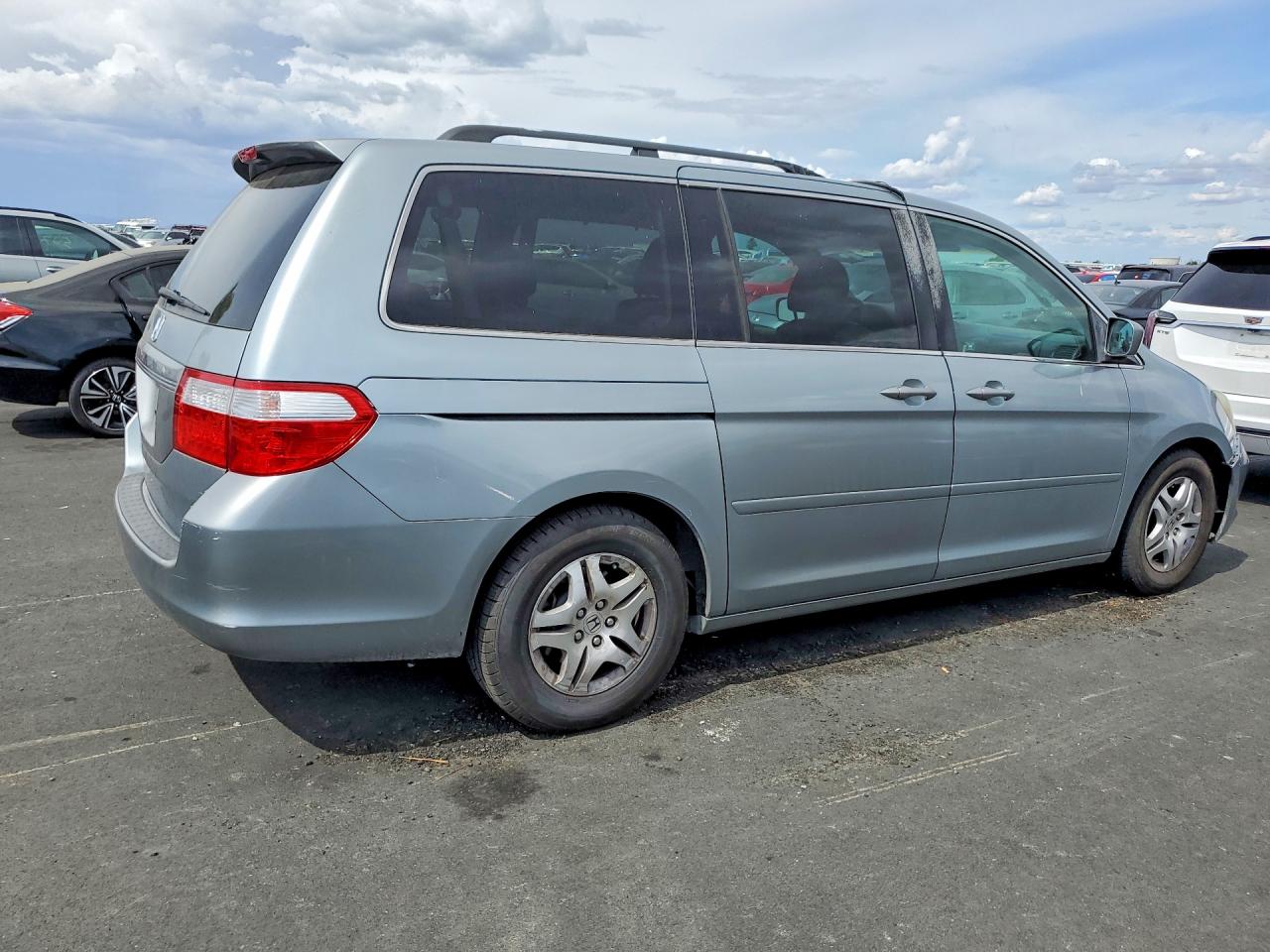 2007 Honda Odyssey Exl Silver vin: 5FNRL38767B135965