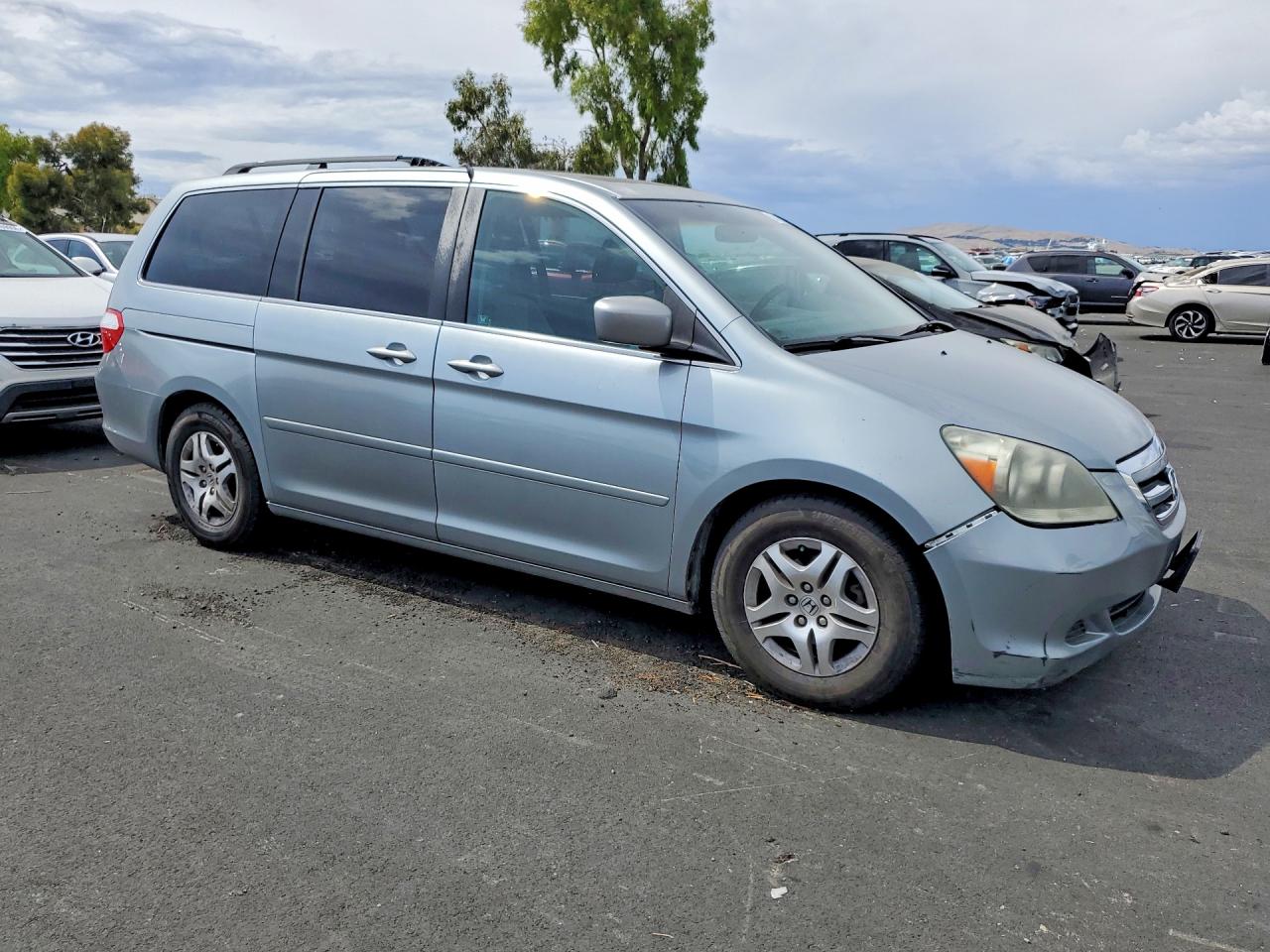 2007 Honda Odyssey Exl Silver vin: 5FNRL38767B135965