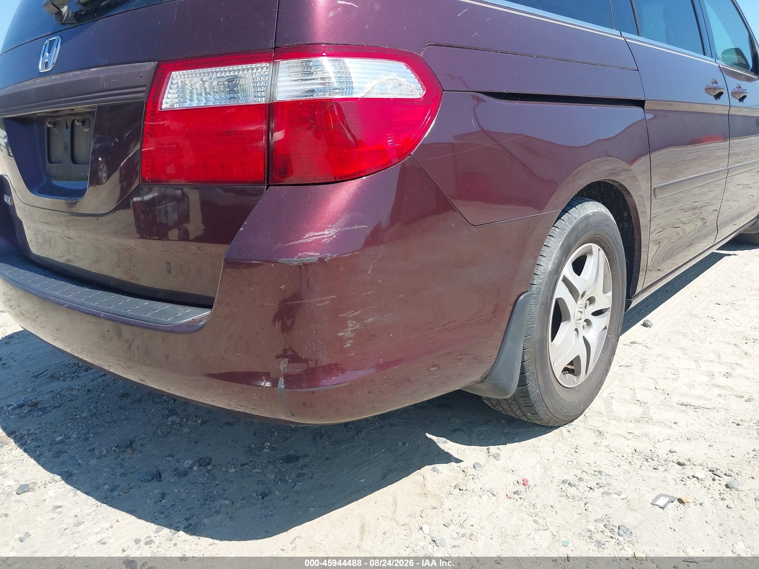 2007 Honda Odyssey Ex-l Фиолетовый vin: 5FNRL38767B413294