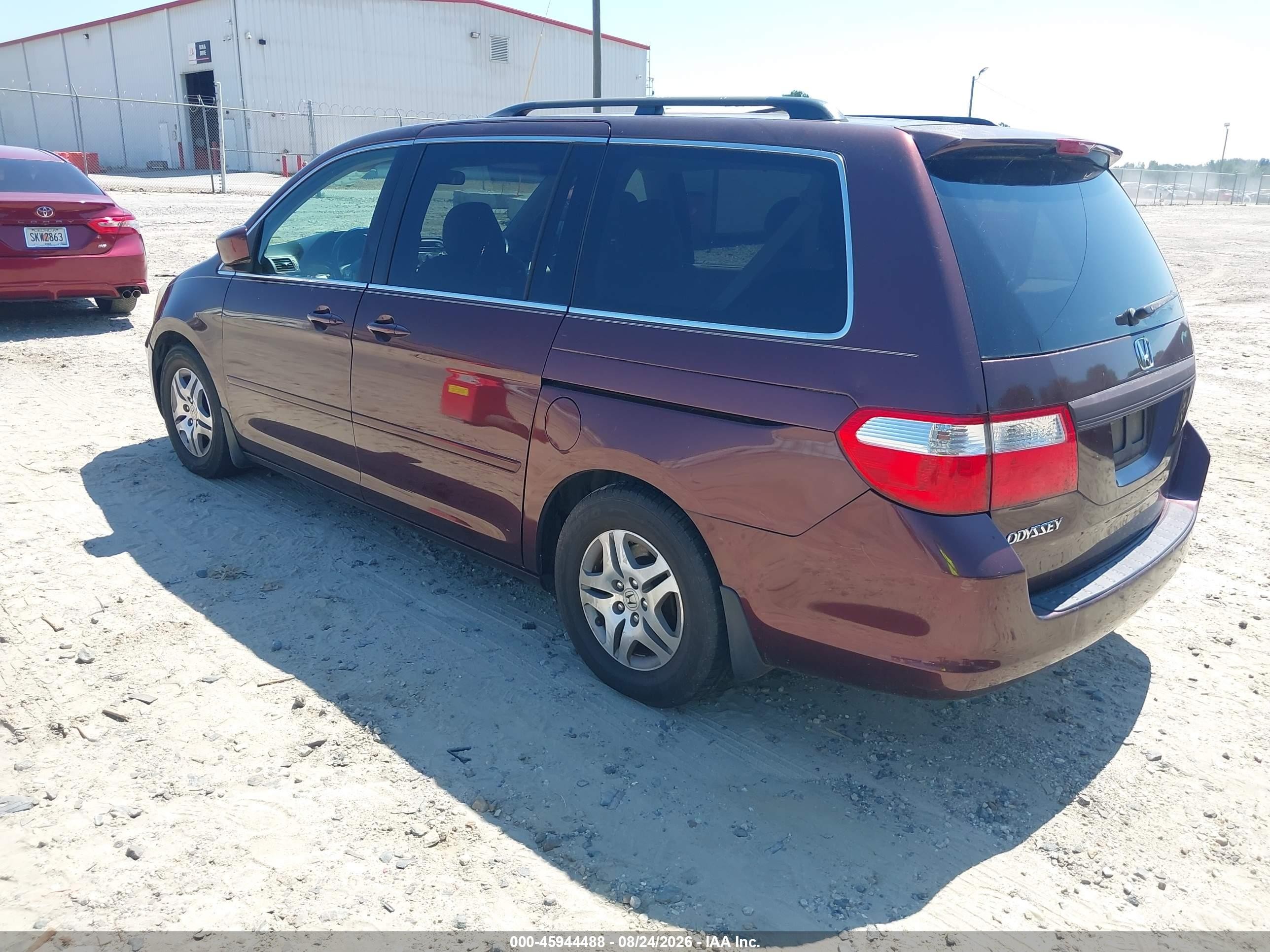 2007 Honda Odyssey Ex-l Фиолетовый vin: 5FNRL38767B413294