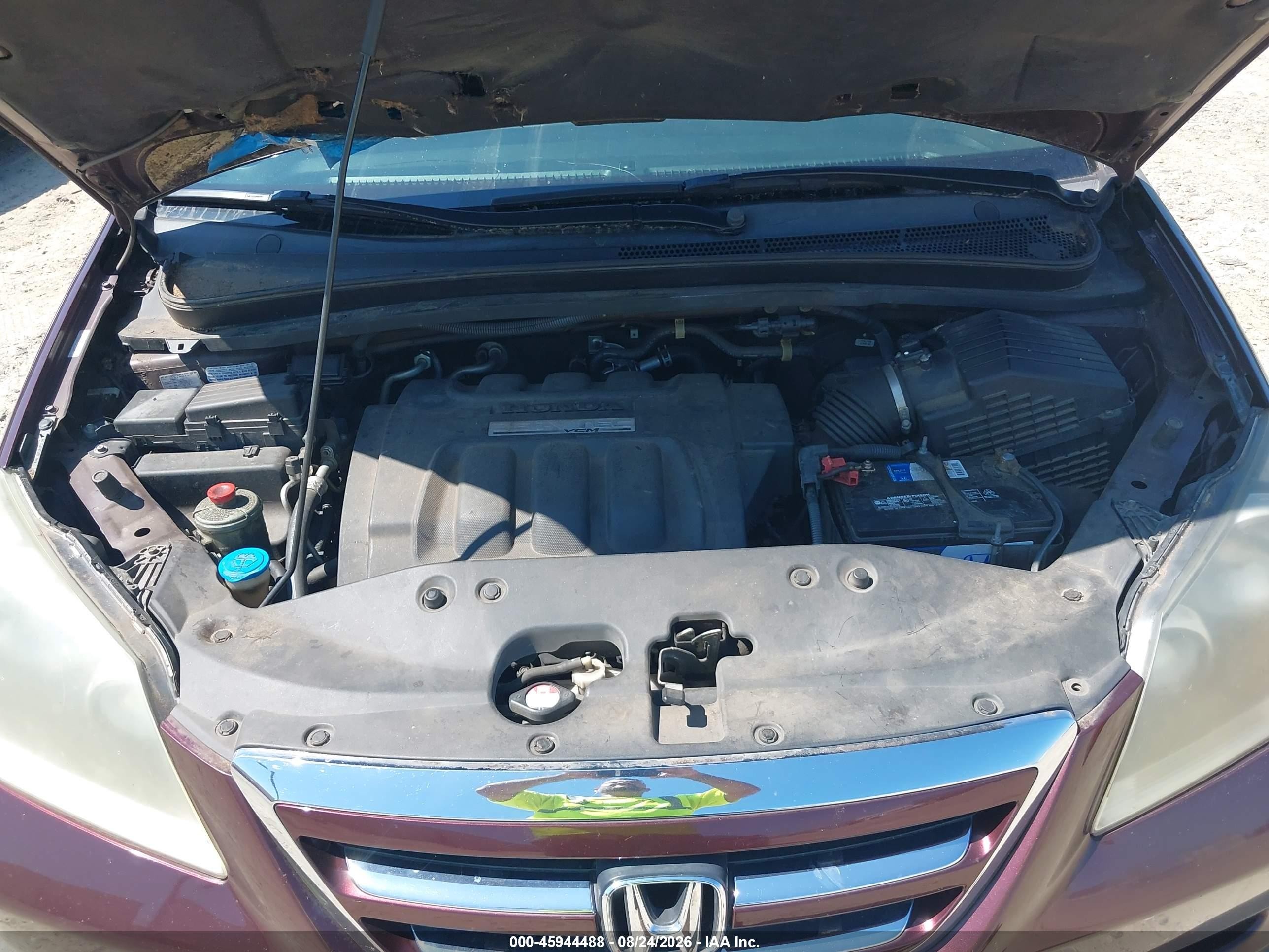 2007 Honda Odyssey Ex-l Фиолетовый vin: 5FNRL38767B413294