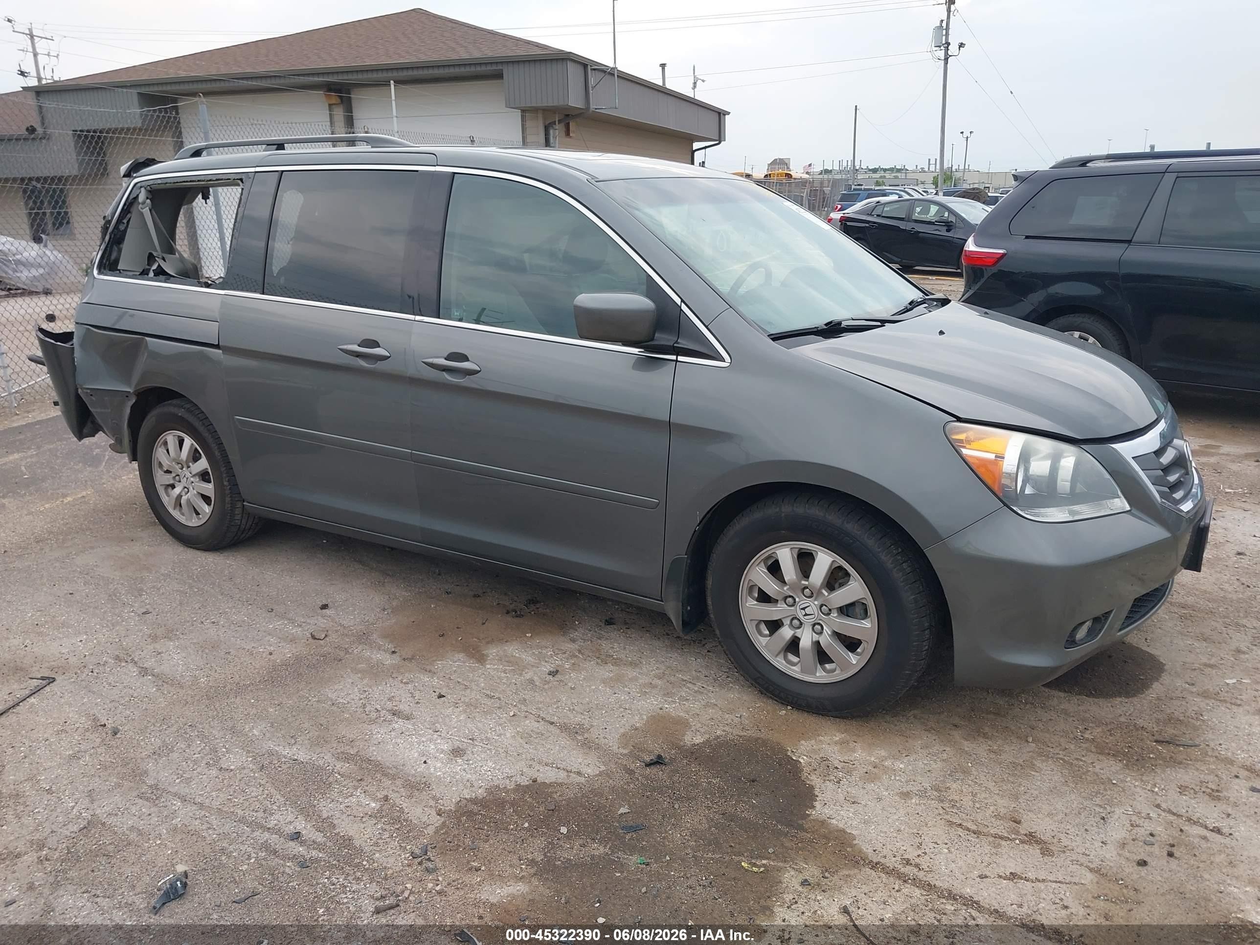 2008 Honda Odyssey Ex-l Gray vin: 5FNRL38768B051680