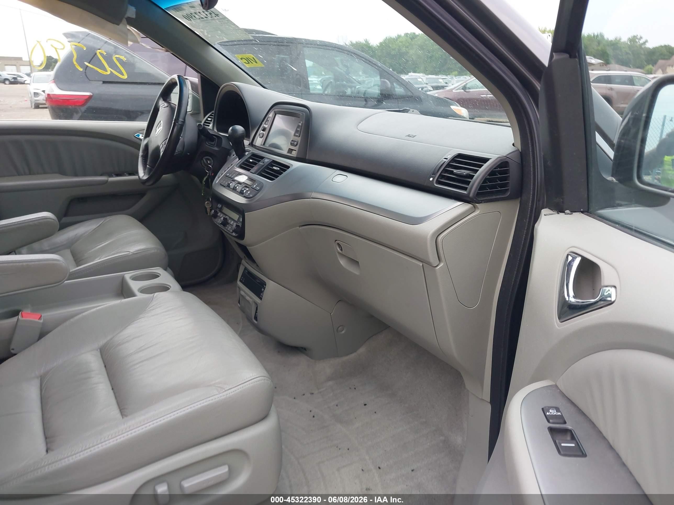 2008 Honda Odyssey Ex-l Gray vin: 5FNRL38768B051680