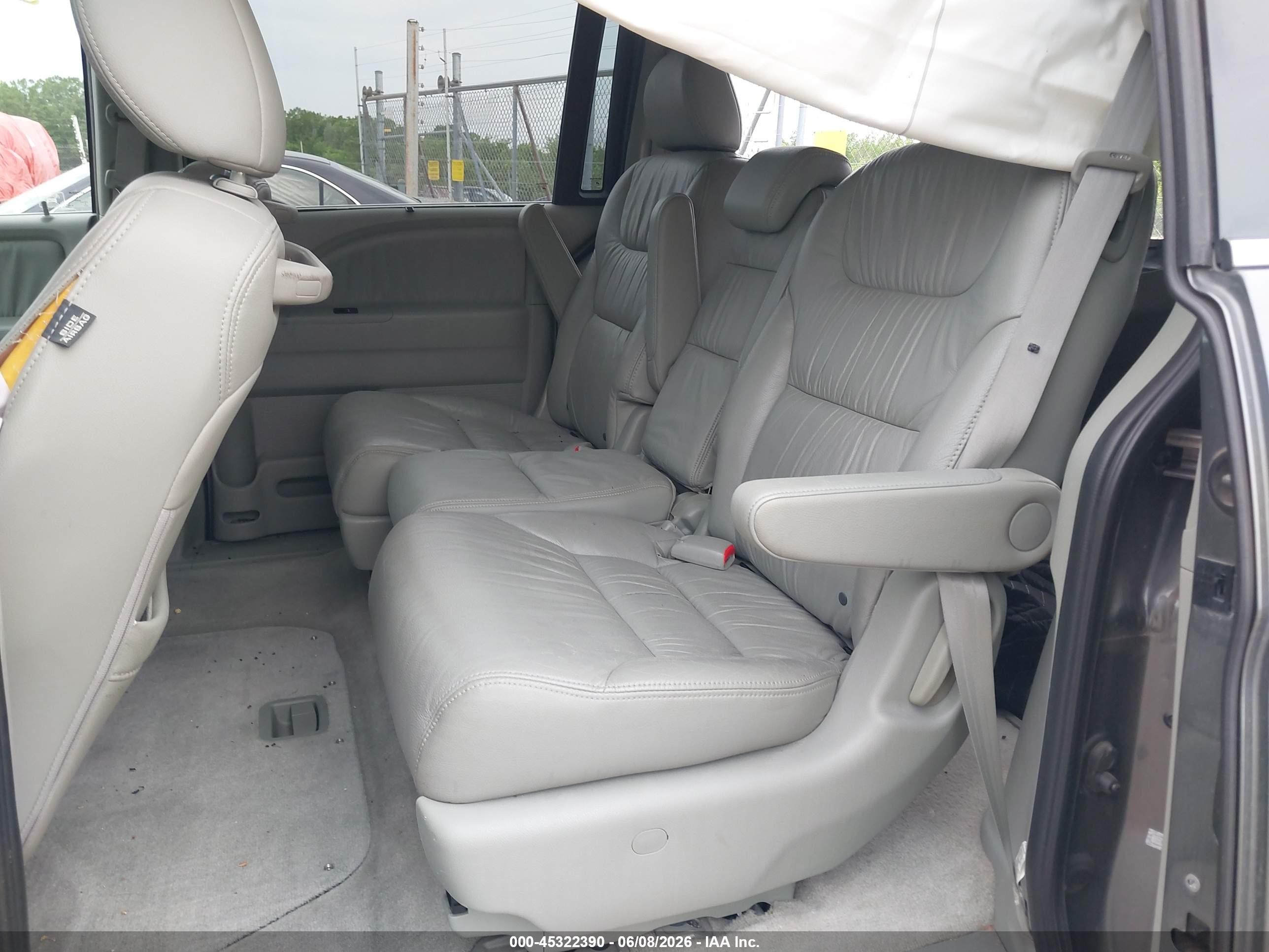 2008 Honda Odyssey Ex-l Gray vin: 5FNRL38768B051680