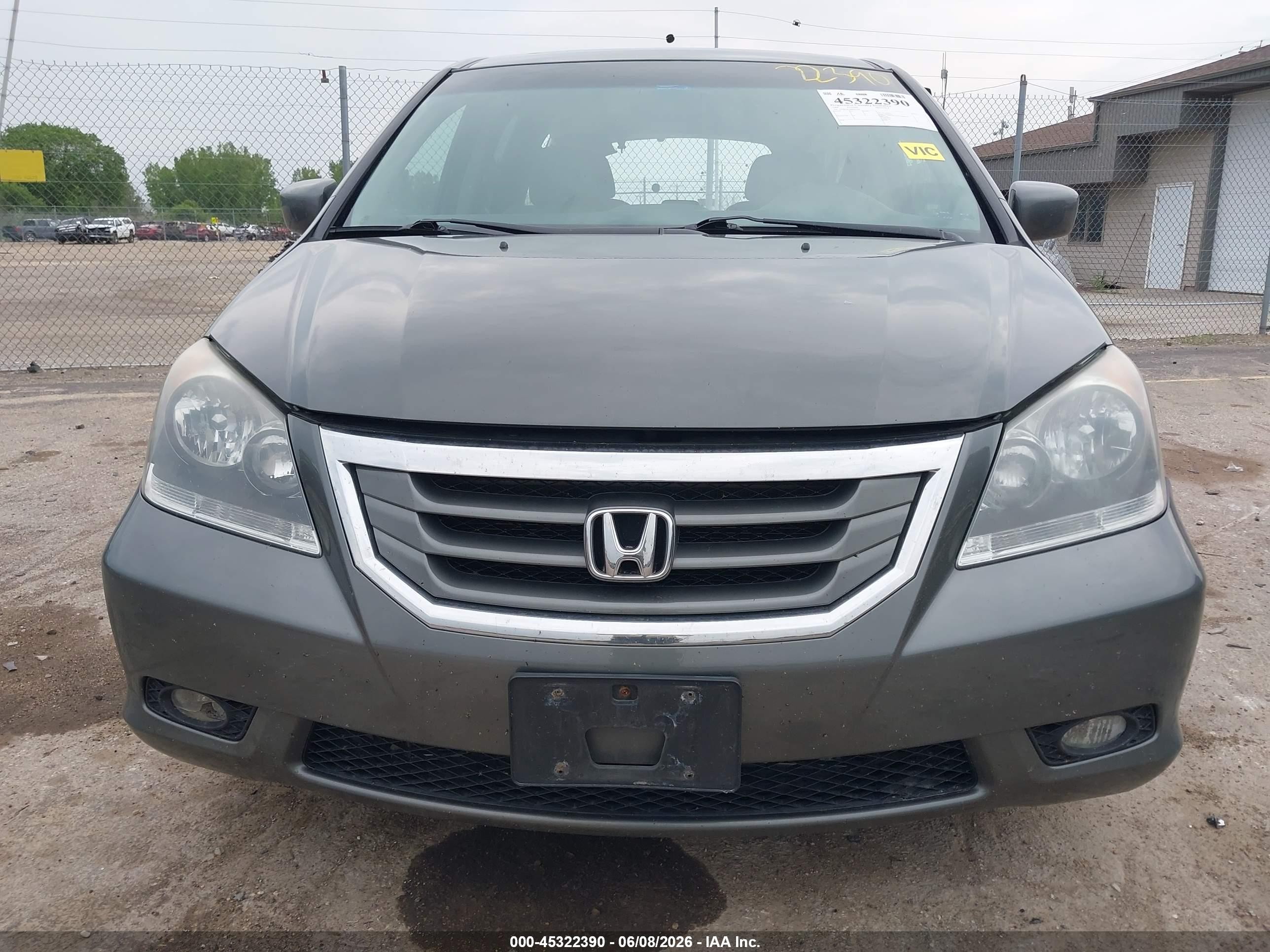 2008 Honda Odyssey Ex-l Gray vin: 5FNRL38768B051680