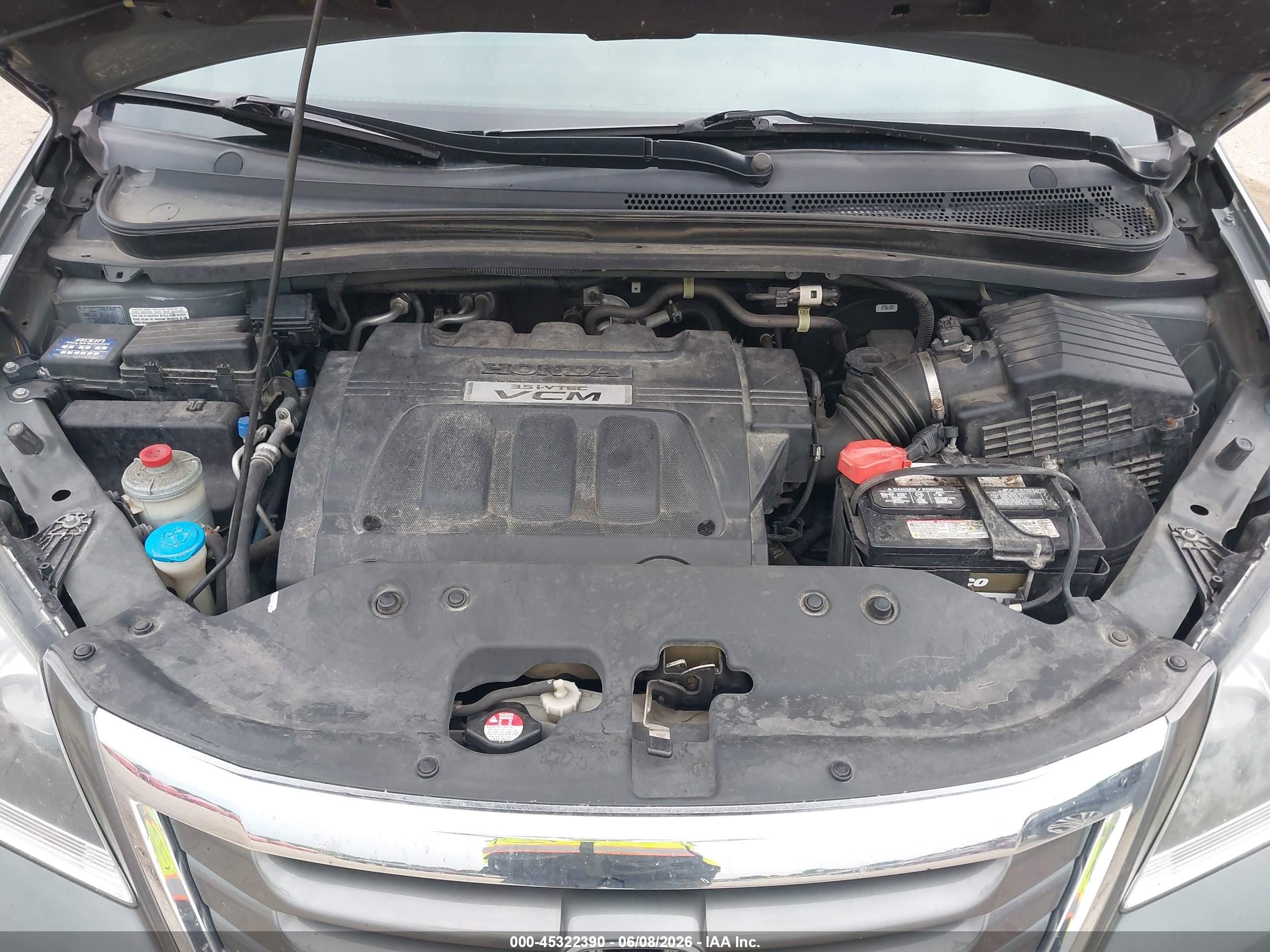 2008 Honda Odyssey Ex-l Gray vin: 5FNRL38768B051680