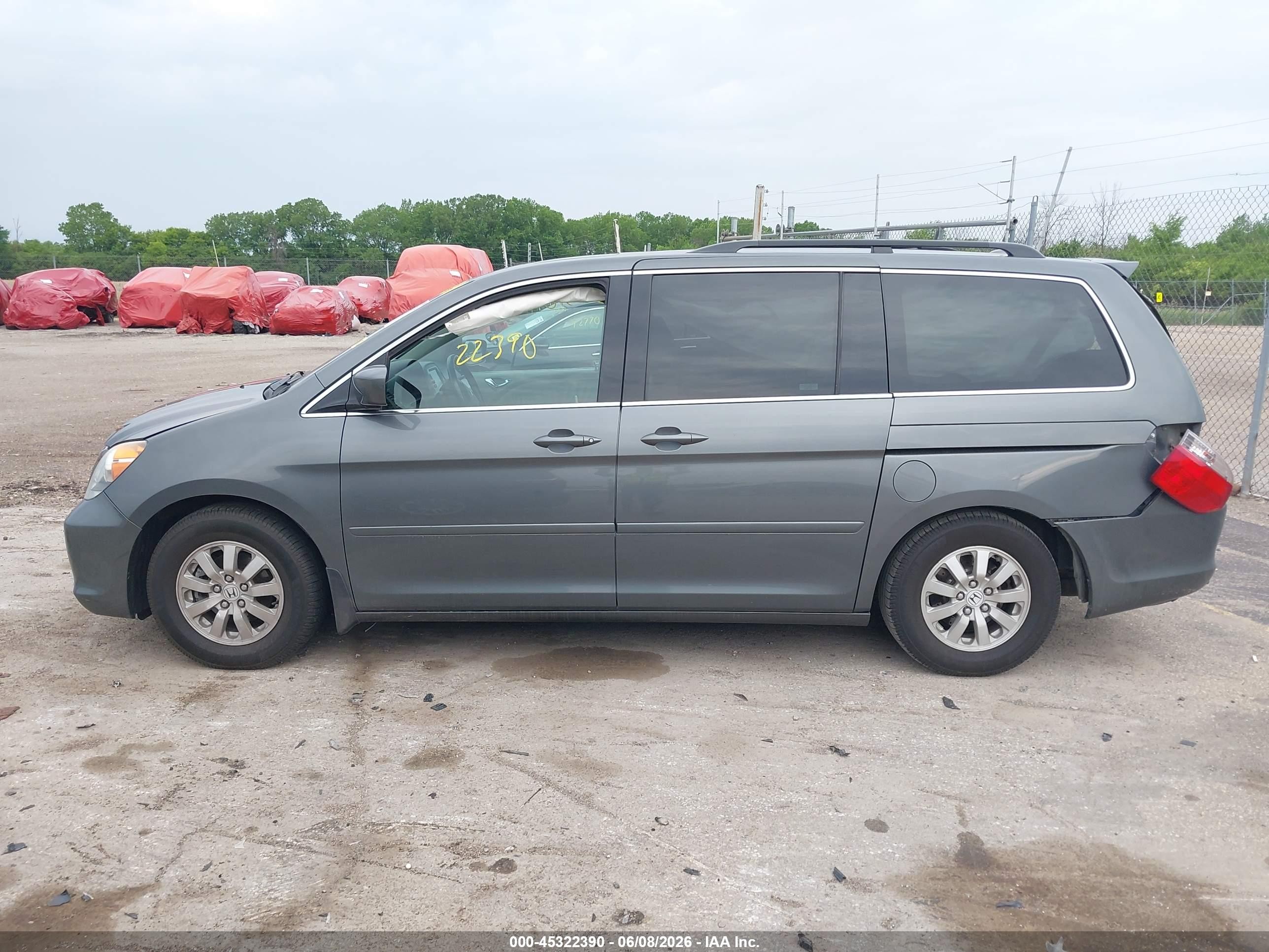 2008 Honda Odyssey Ex-l Gray vin: 5FNRL38768B051680