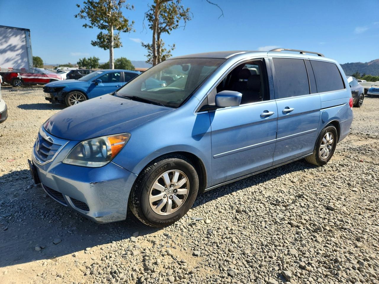 2008 Honda Odyssey Exl Blue vin: 5FNRL38768B074103