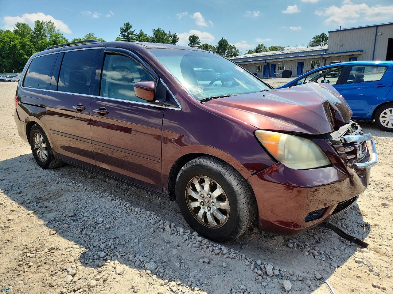 2008 Honda Odyssey Exl Burgundy vin: 5FNRL38768B100957