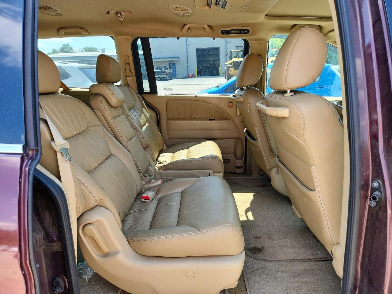 2008 Honda Odyssey Exl Burgundy vin: 5FNRL38768B100957