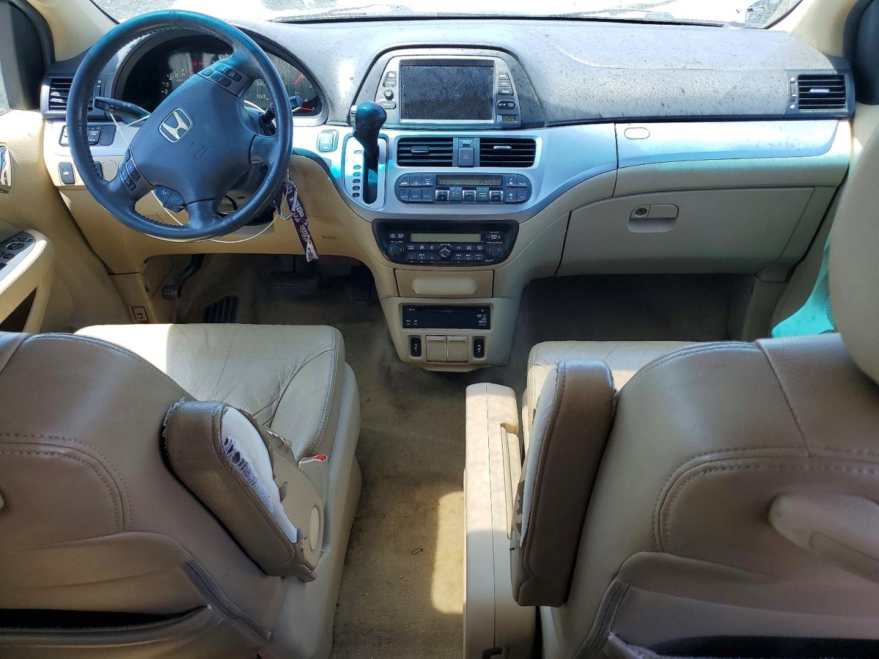 2009 Honda Odyssey Exl White vin: 5FNRL38769B001637