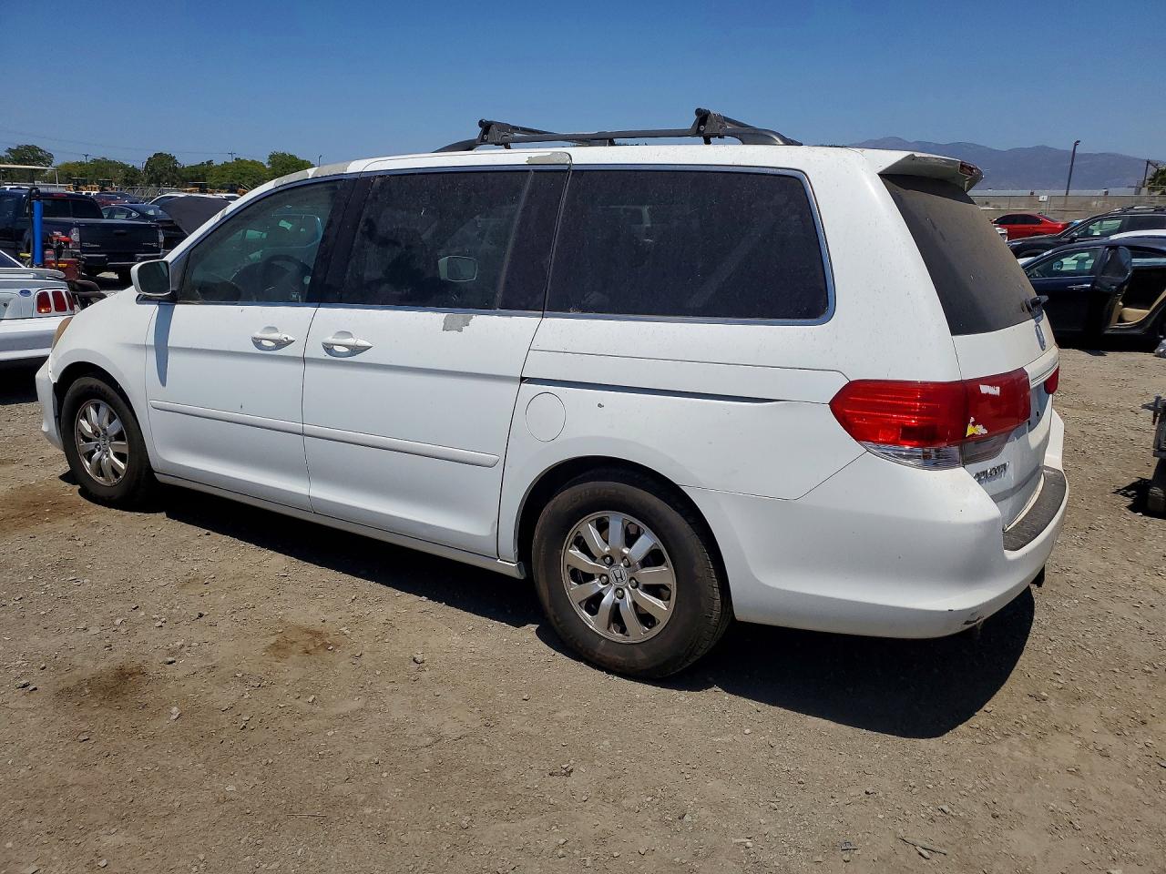 2009 Honda Odyssey Exl White vin: 5FNRL38769B001637