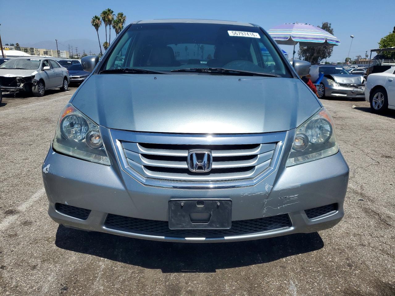 2009 Honda Odyssey Exl Gray vin: 5FNRL38769B008474