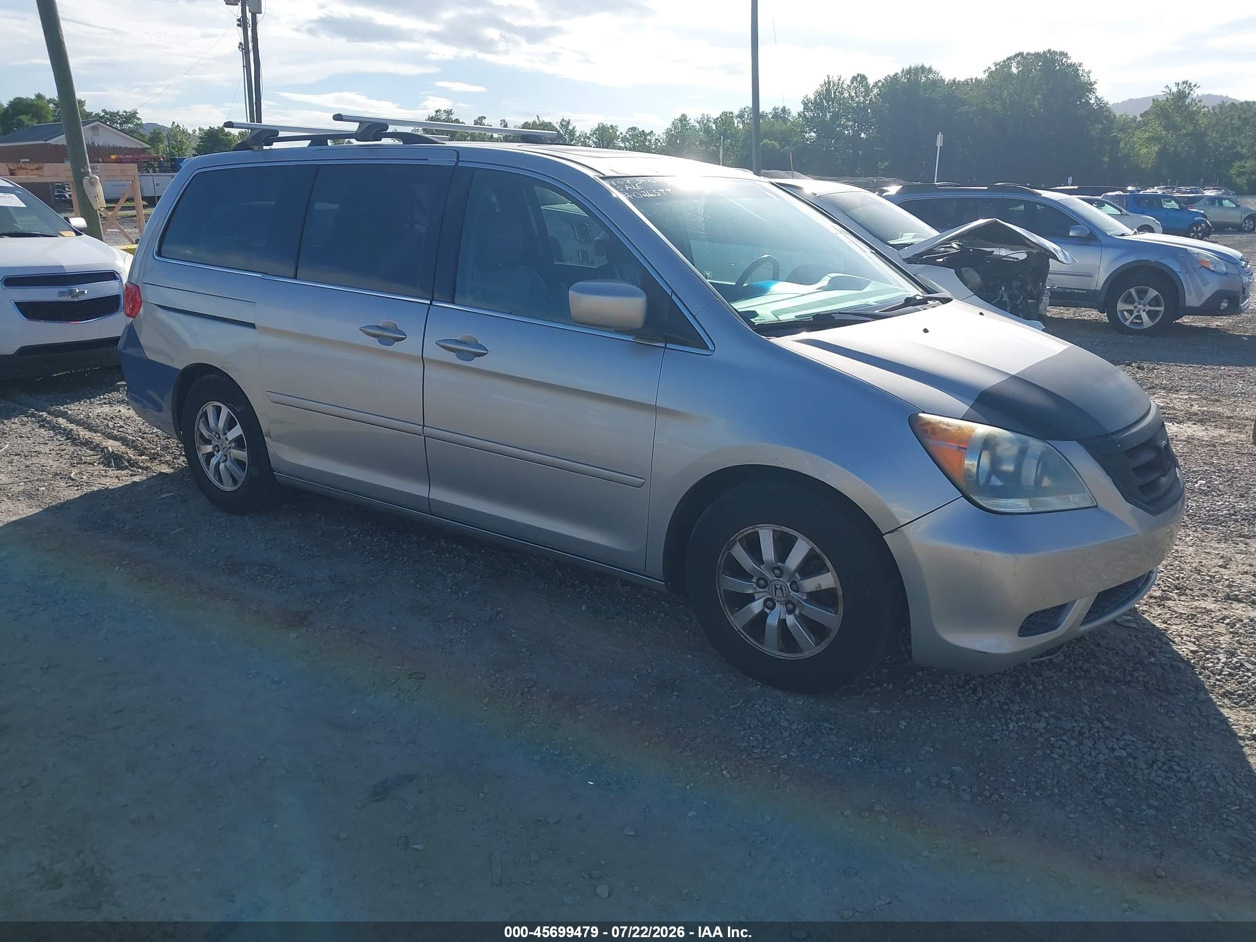 2009 Honda Odyssey Ex-l Silver vin: 5FNRL38769B026599