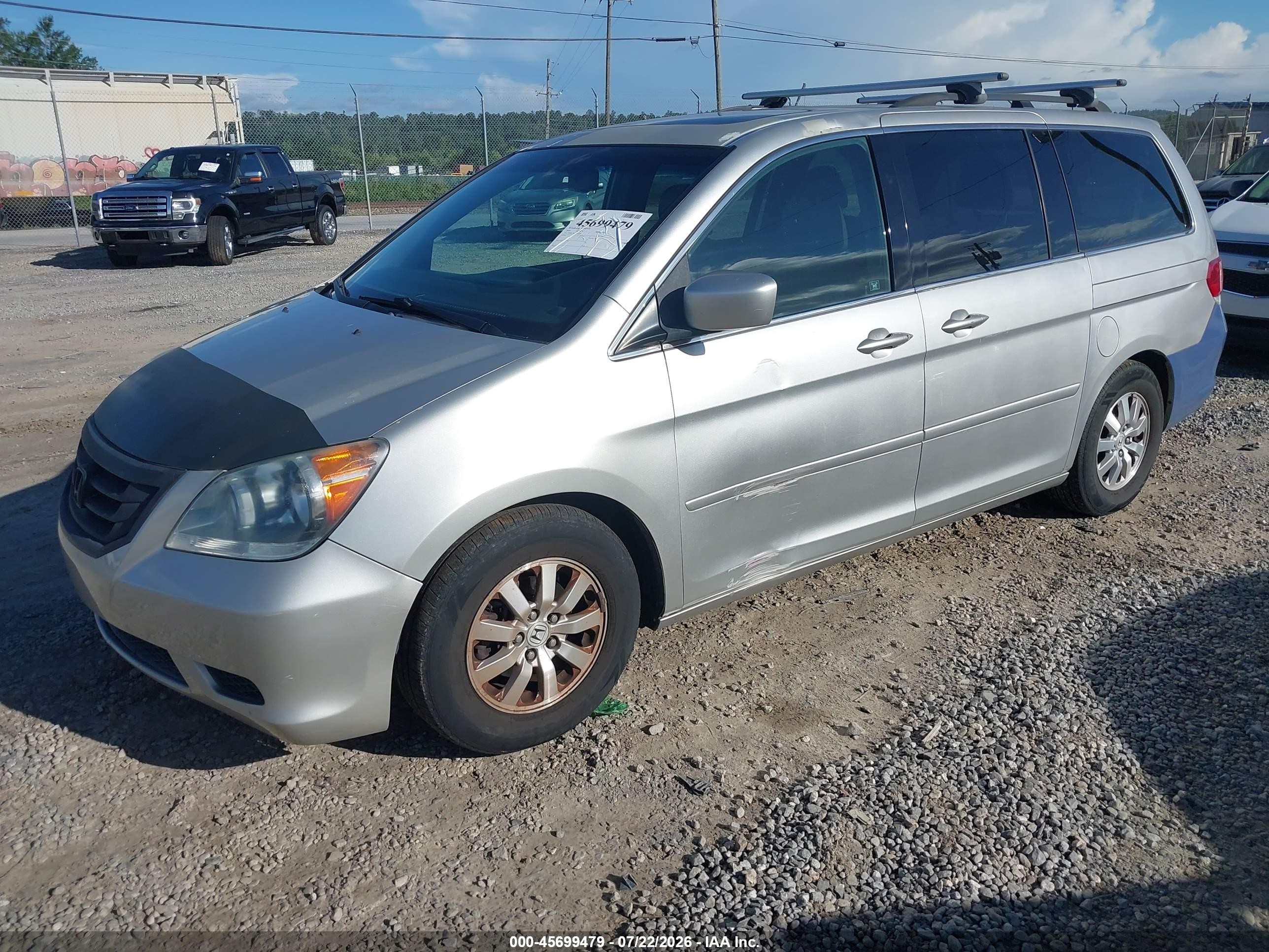 2009 Honda Odyssey Ex-l Silver vin: 5FNRL38769B026599