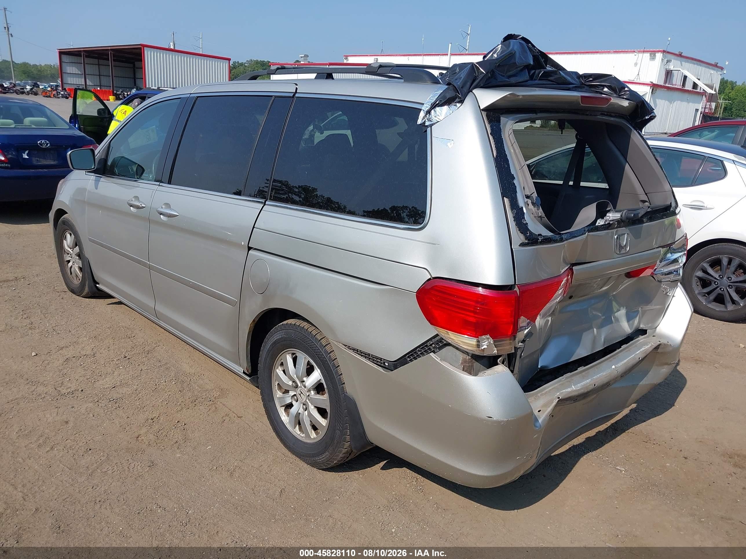 2009 Honda Odyssey Ex-l Silver vin: 5FNRL38769B030961
