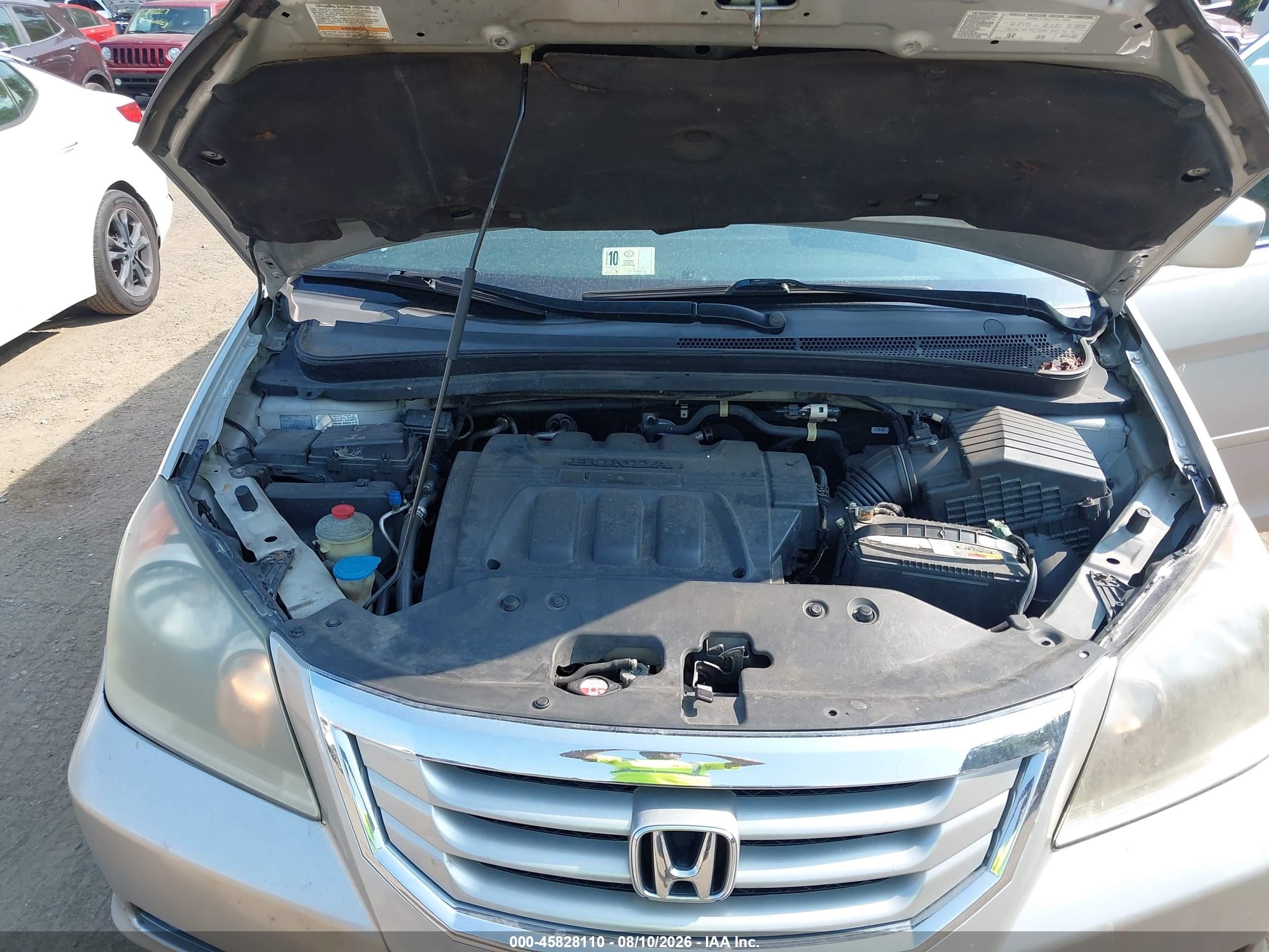 2009 Honda Odyssey Ex-l Silver vin: 5FNRL38769B030961