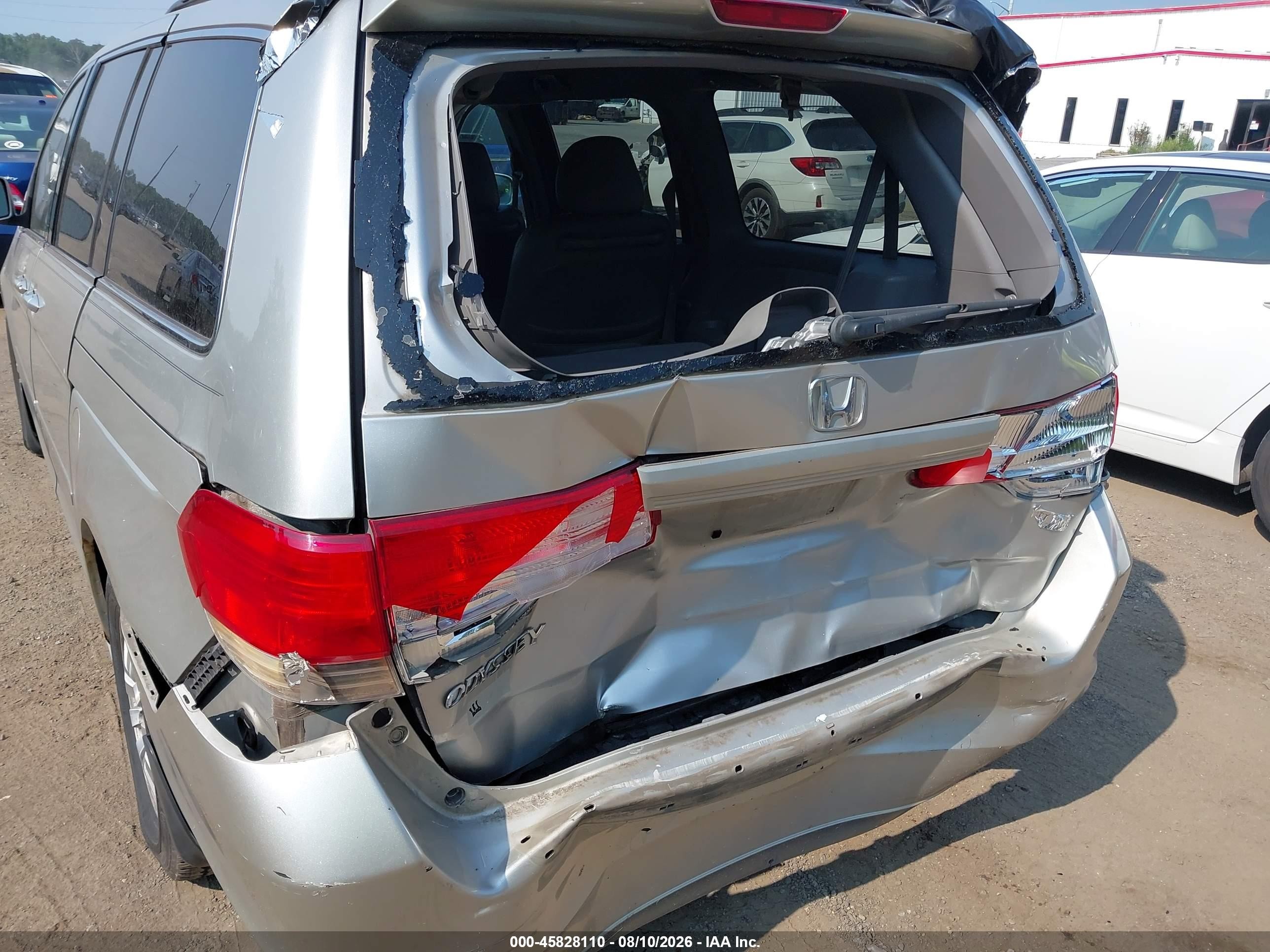 2009 Honda Odyssey Ex-l Silver vin: 5FNRL38769B030961