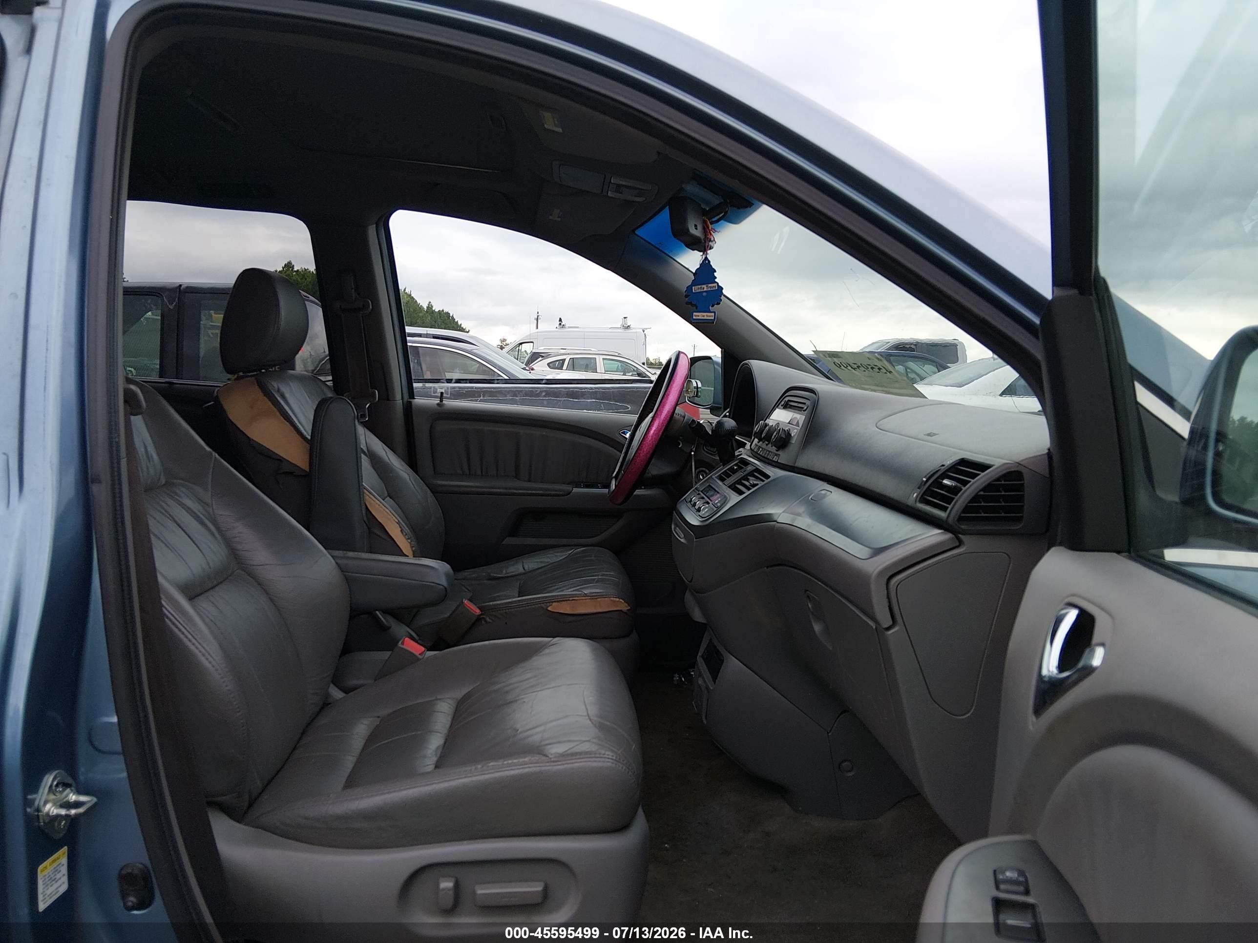 2009 Honda Odyssey Ex-l Blue vin: 5FNRL38769B041734