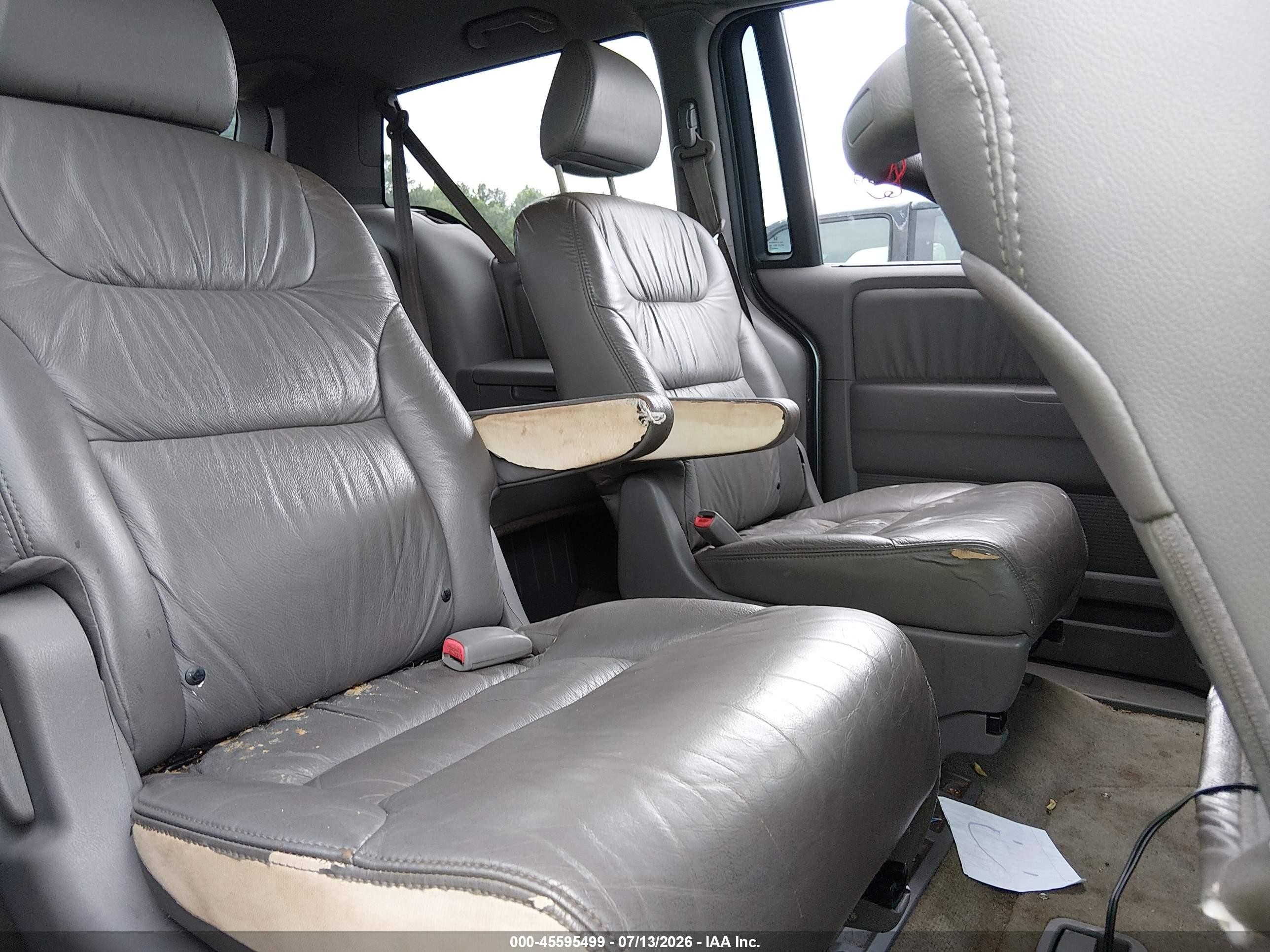 2009 Honda Odyssey Ex-l Blue vin: 5FNRL38769B041734