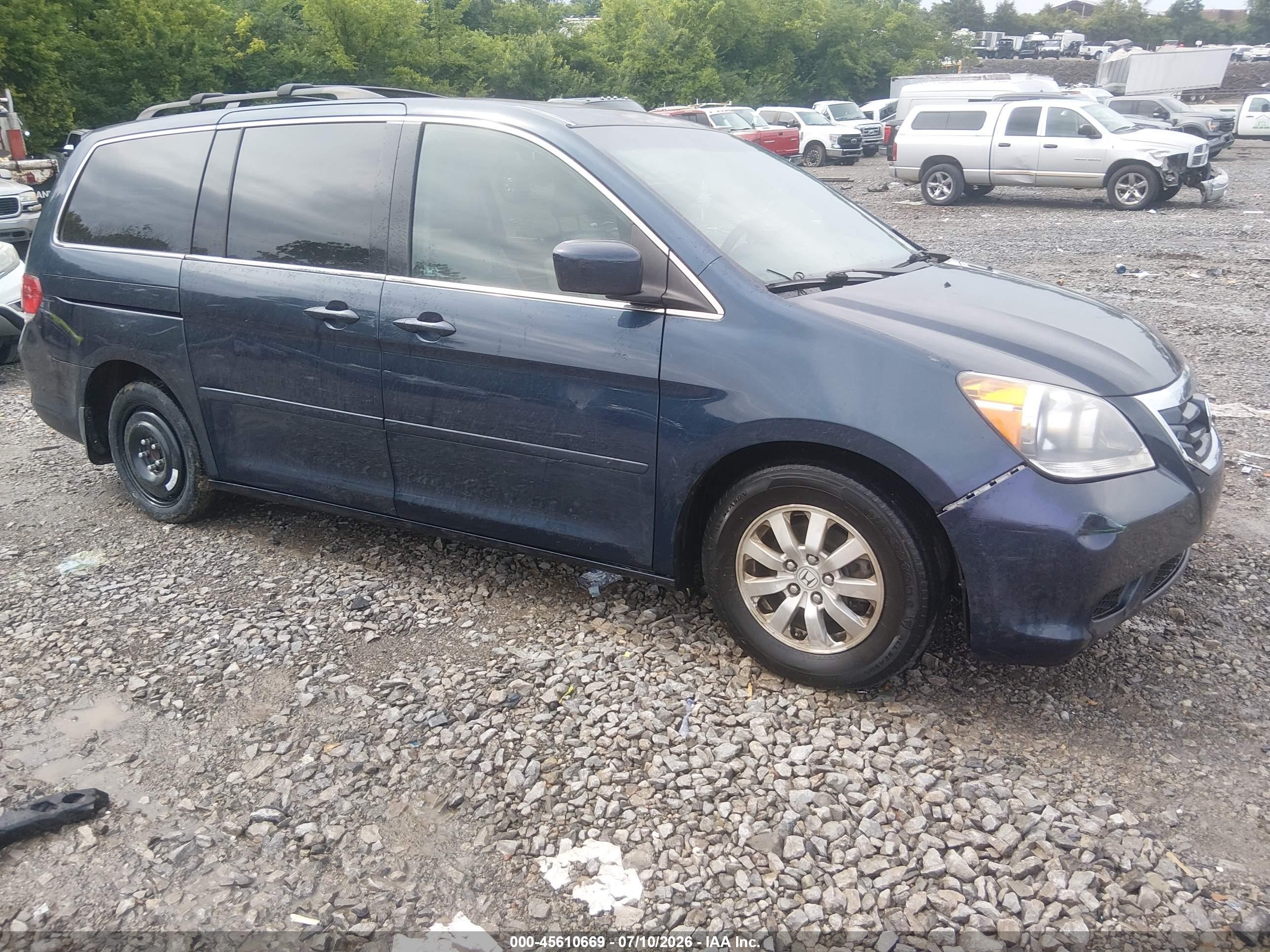 2009 Honda Odyssey Ex-l Gray vin: 5FNRL38769B411693