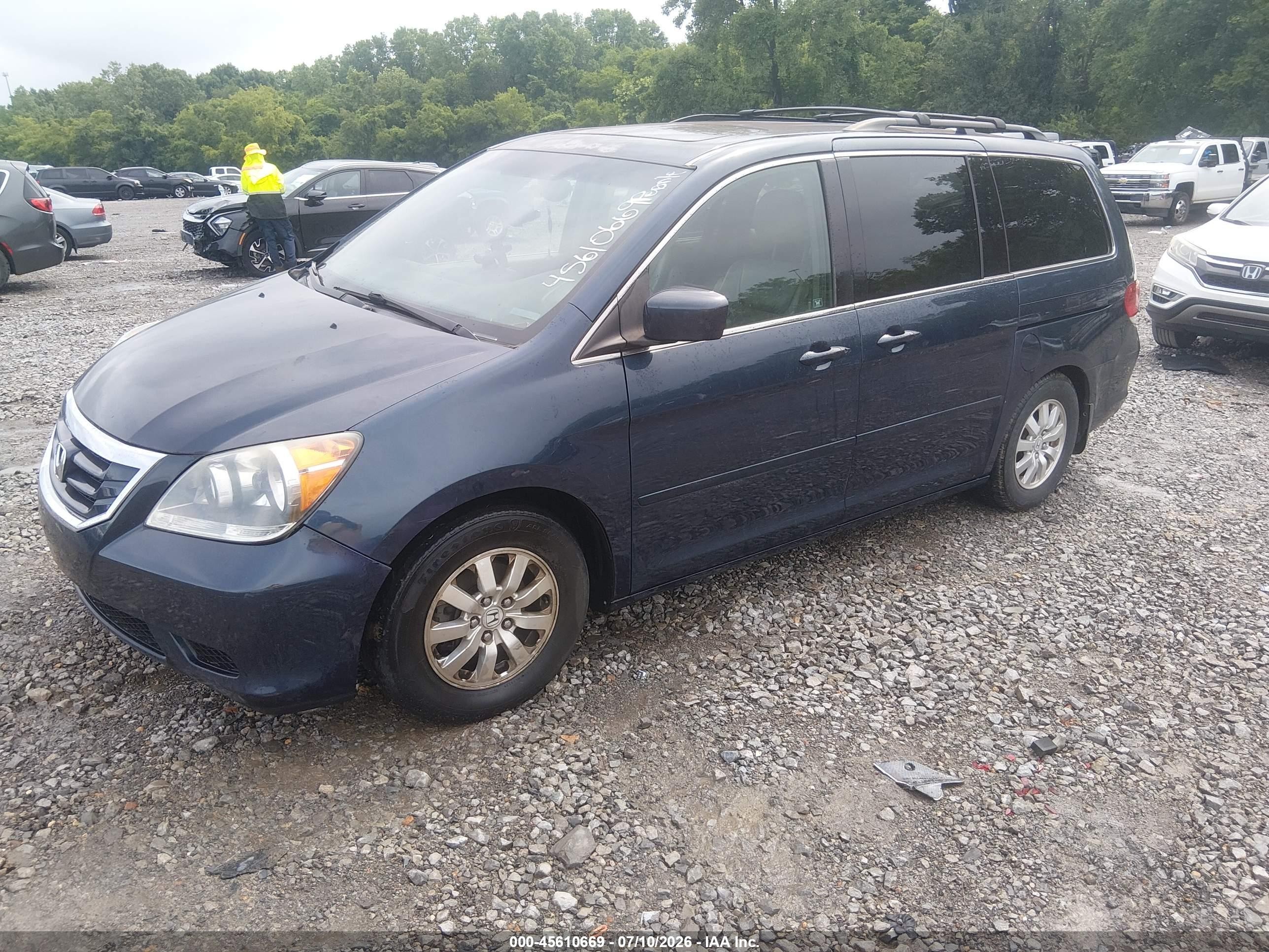 2009 Honda Odyssey Ex-l Gray vin: 5FNRL38769B411693