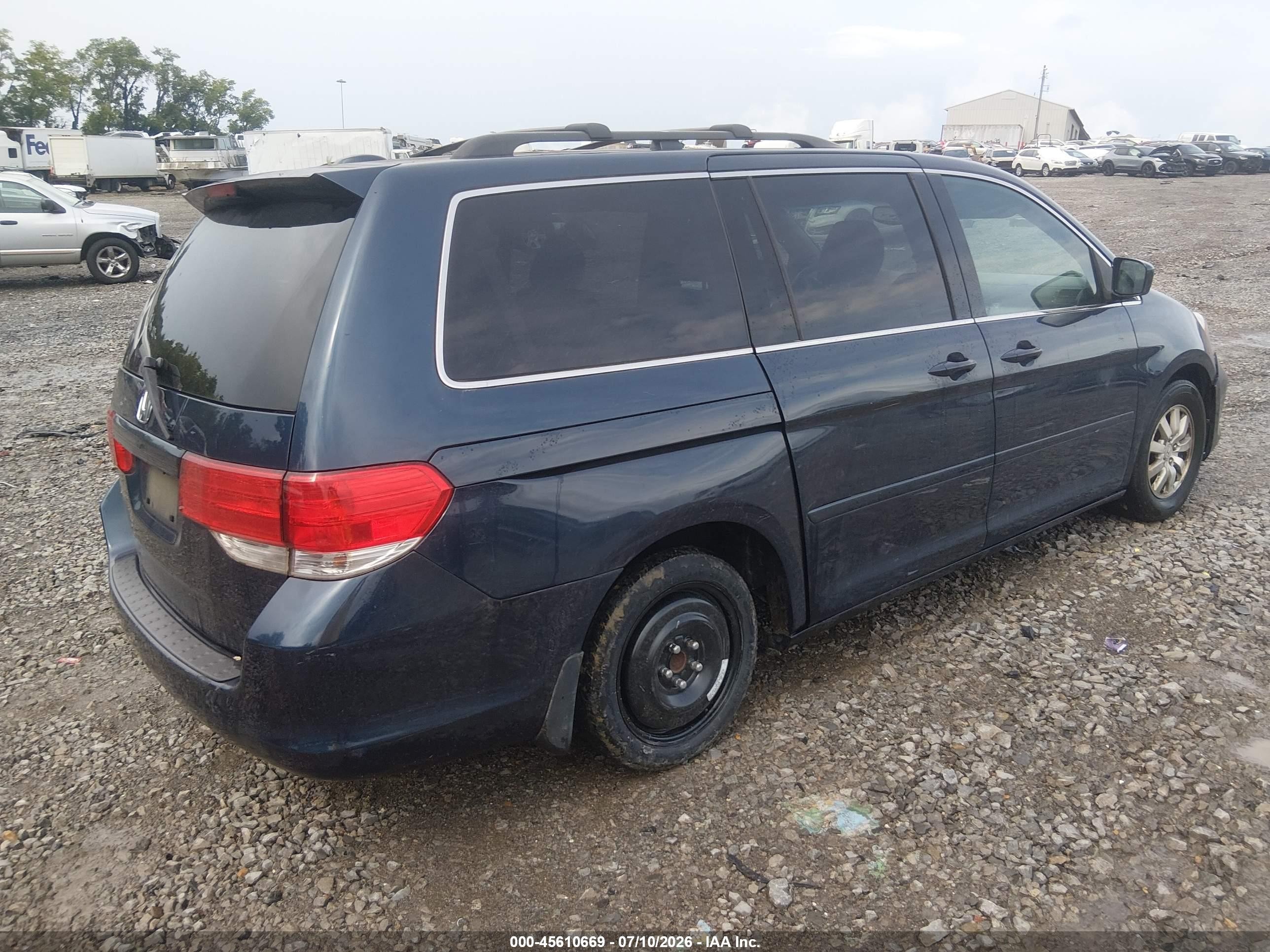 2009 Honda Odyssey Ex-l Gray vin: 5FNRL38769B411693