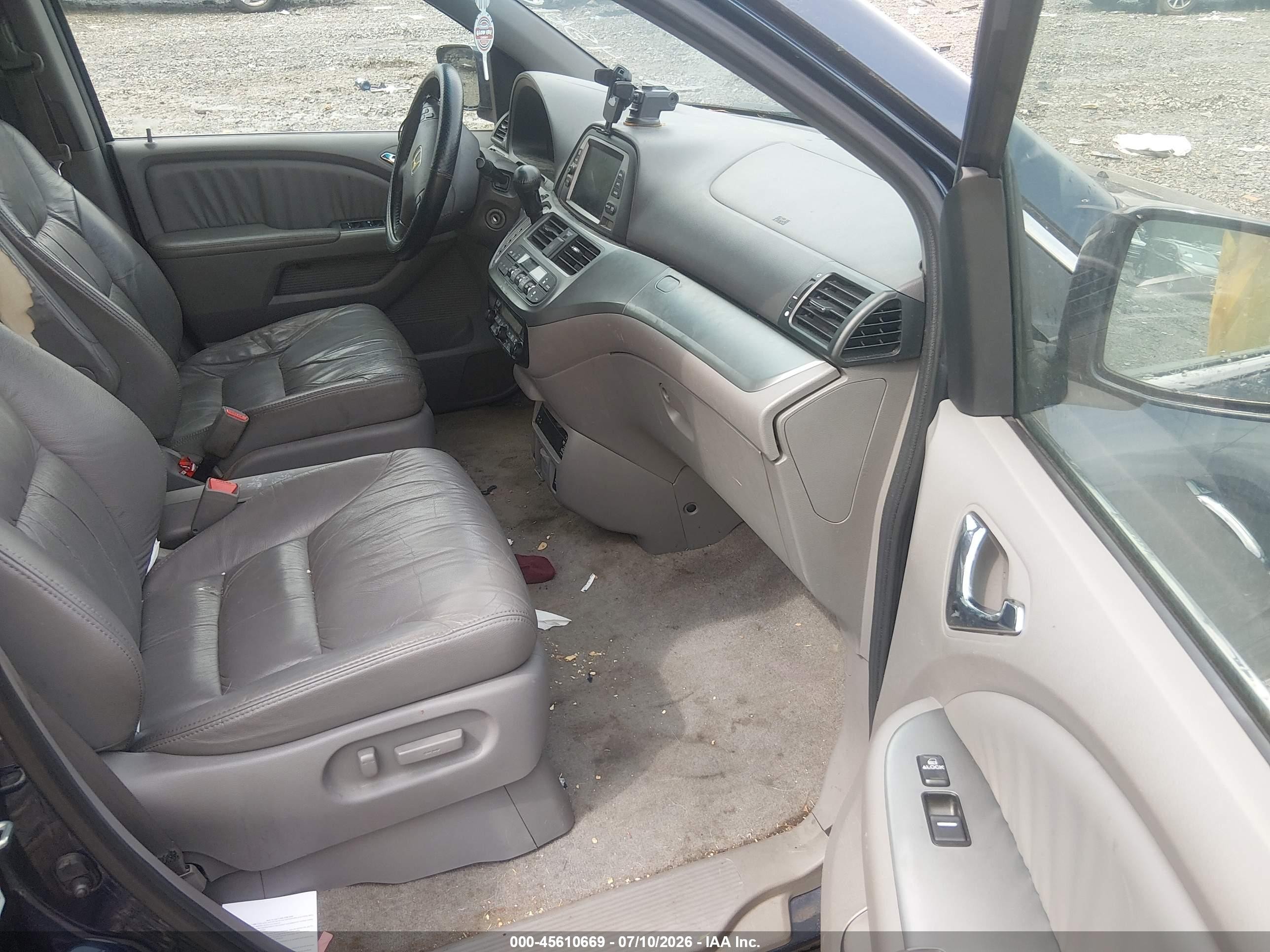 2009 Honda Odyssey Ex-l Gray vin: 5FNRL38769B411693
