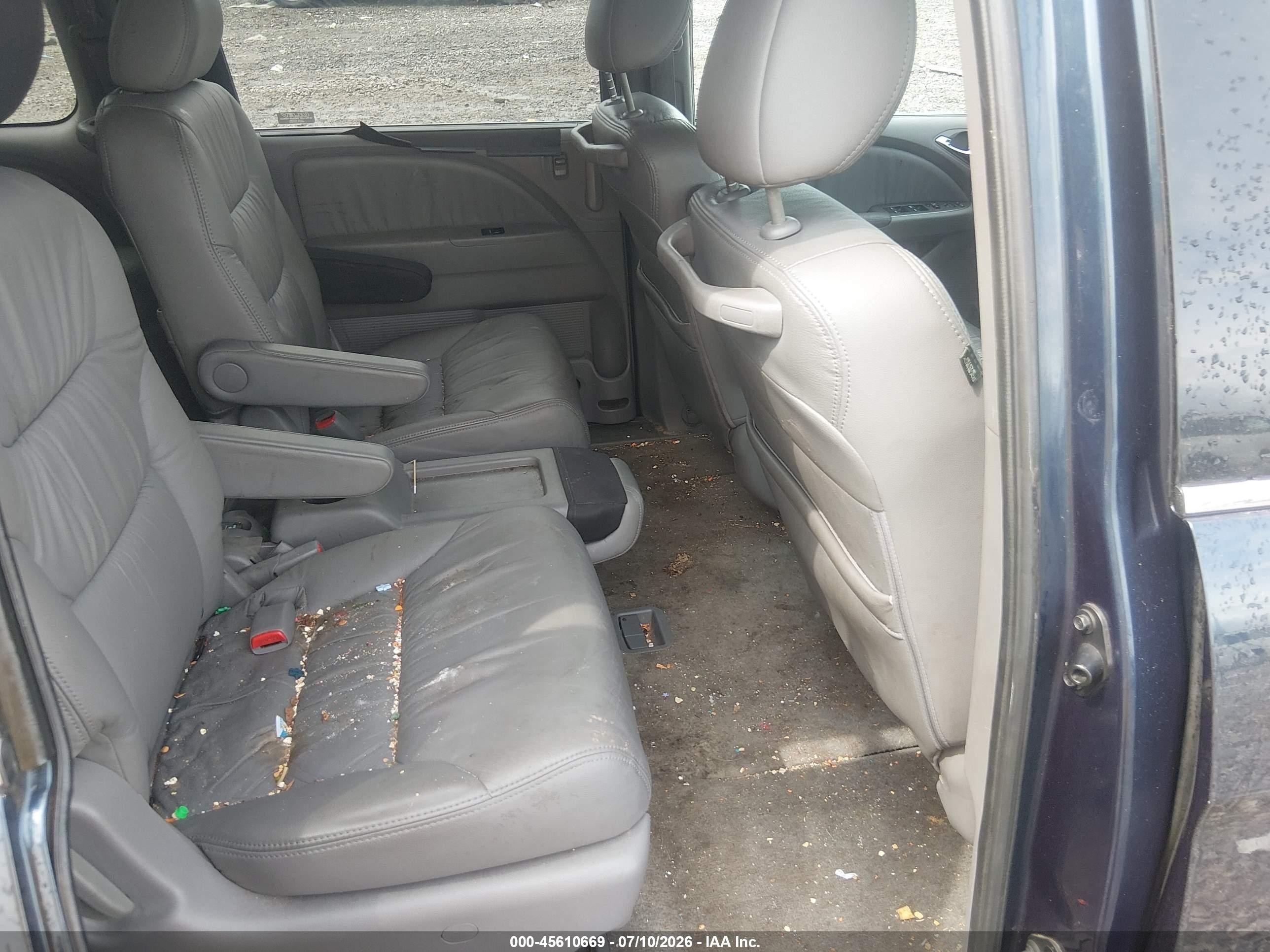 2009 Honda Odyssey Ex-l Gray vin: 5FNRL38769B411693