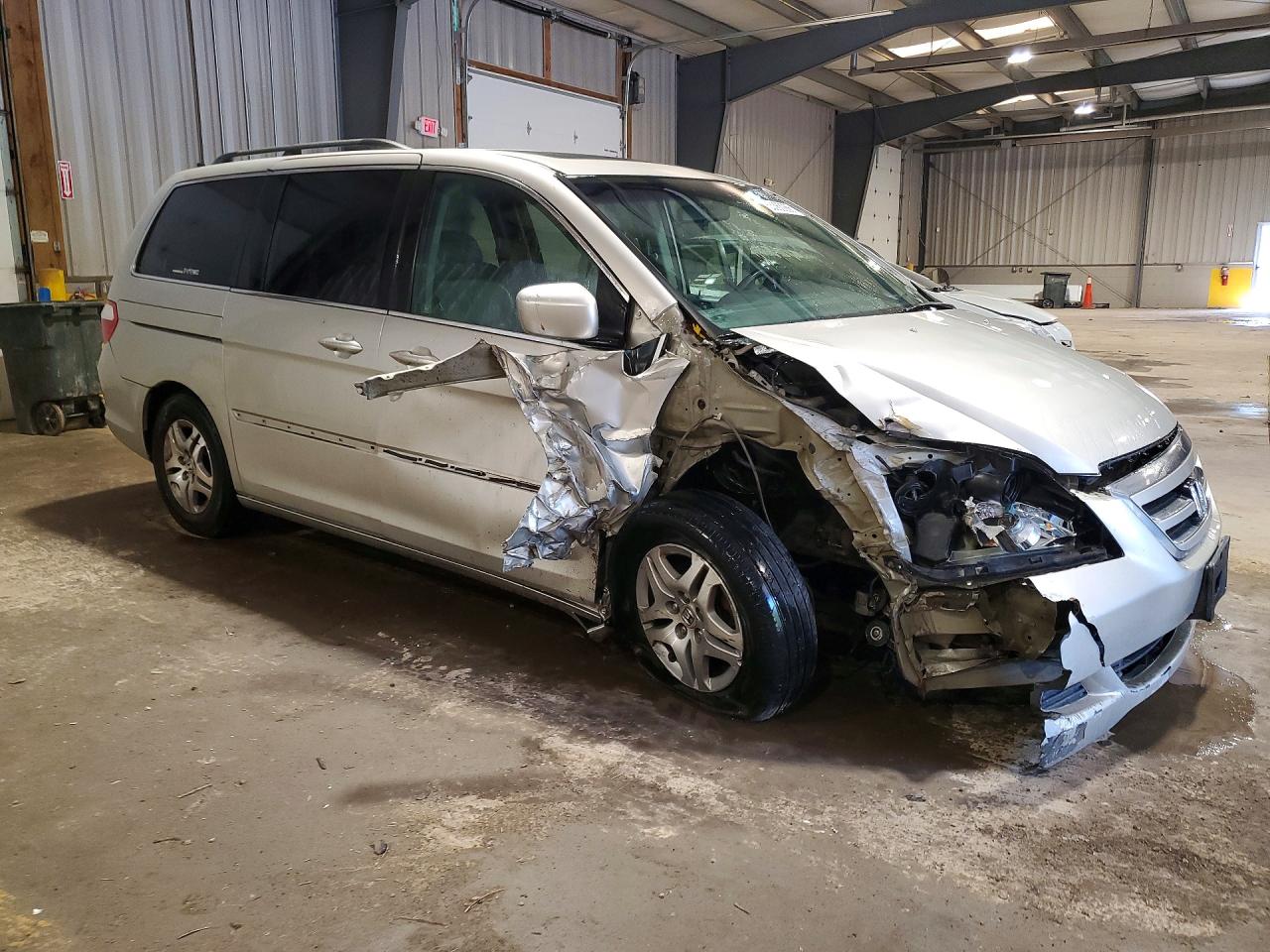 2005 Honda Odyssey Exl Silver vin: 5FNRL38775B050761