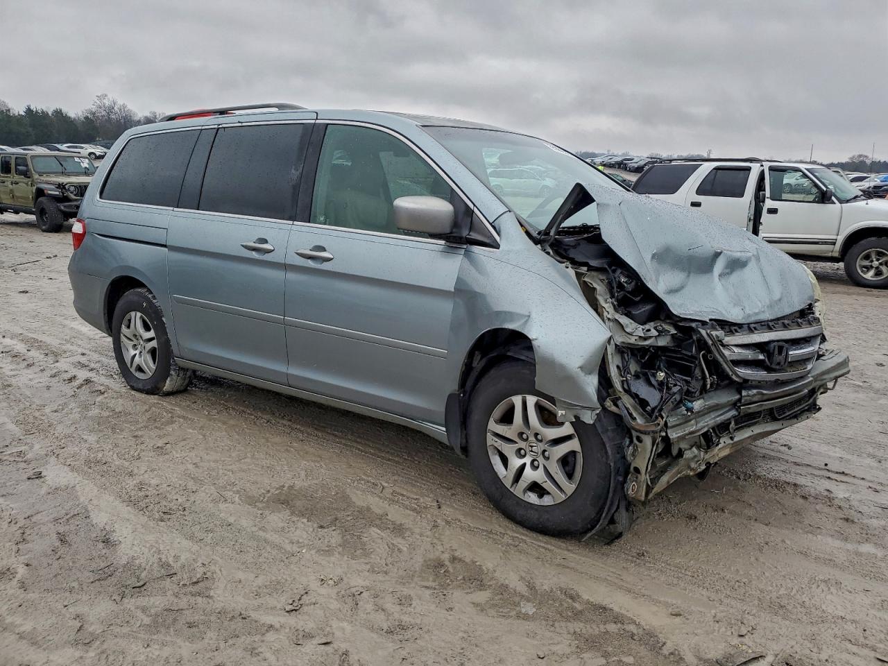 2005 Honda Odyssey Exl Silver vin: 5FNRL38775B134658