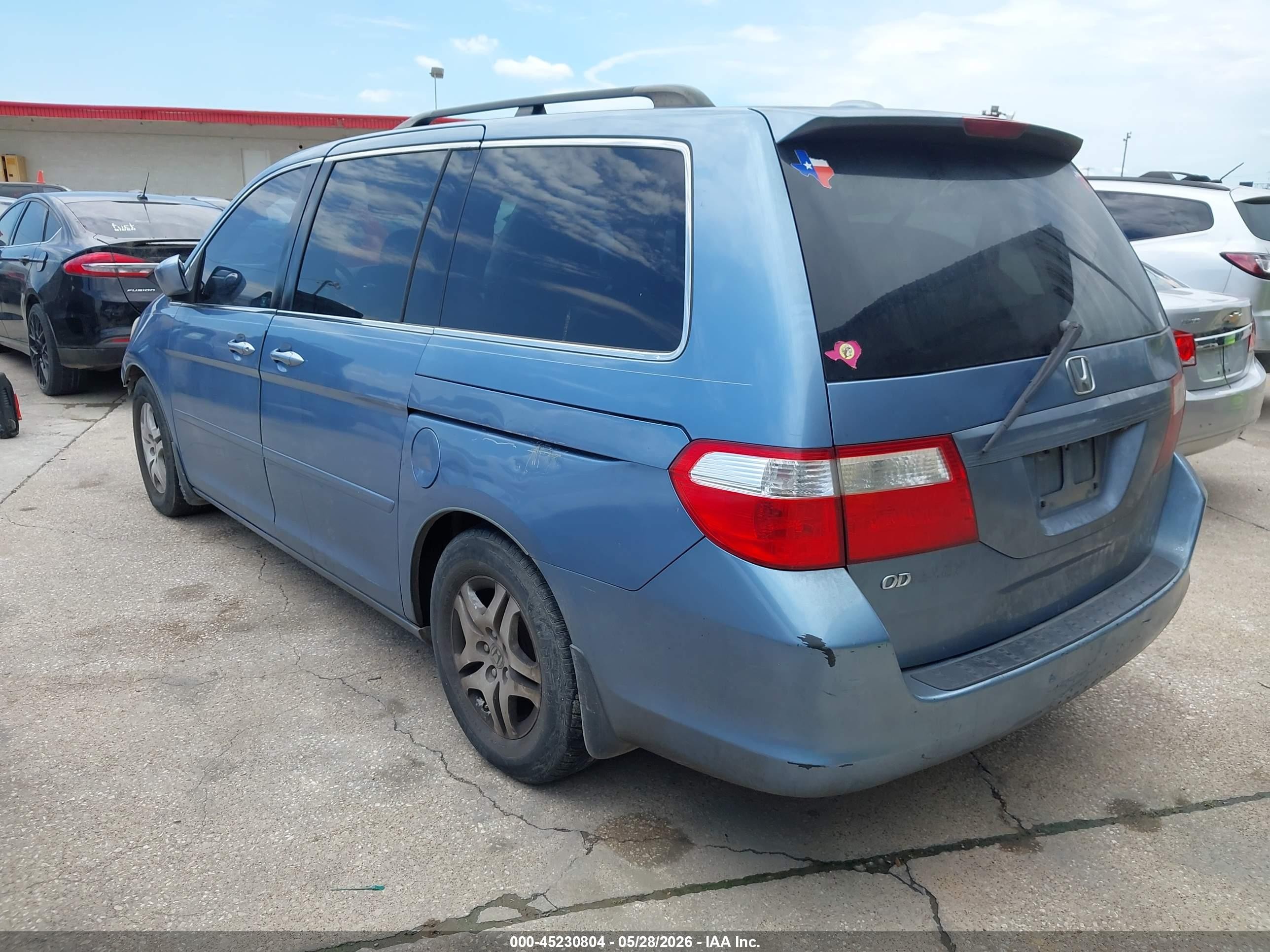 2006 Honda Odyssey Ex-l Синий vin: 5FNRL38776B072714