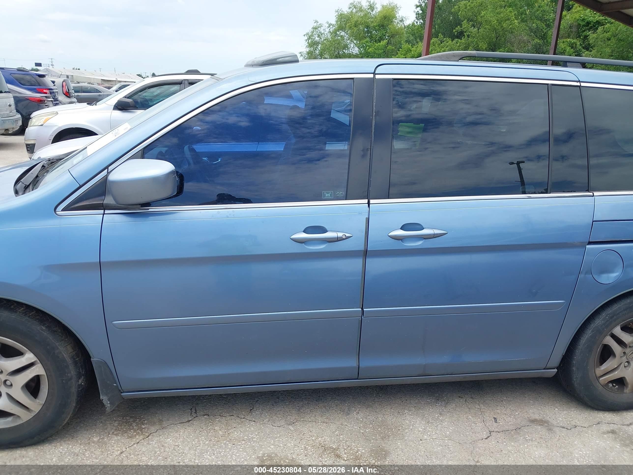 2006 Honda Odyssey Ex-l Синий vin: 5FNRL38776B072714