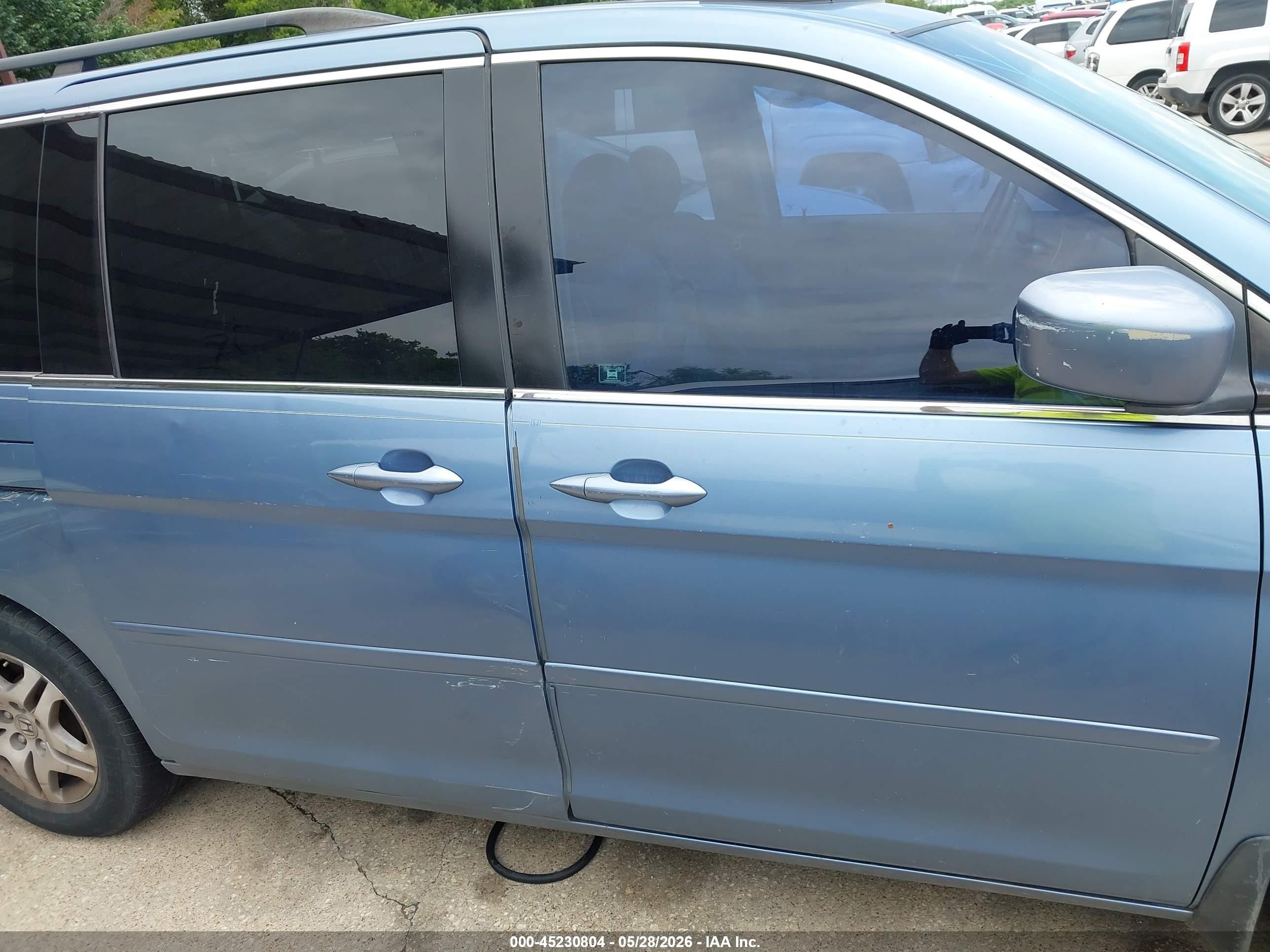 2006 Honda Odyssey Ex-l Синий vin: 5FNRL38776B072714