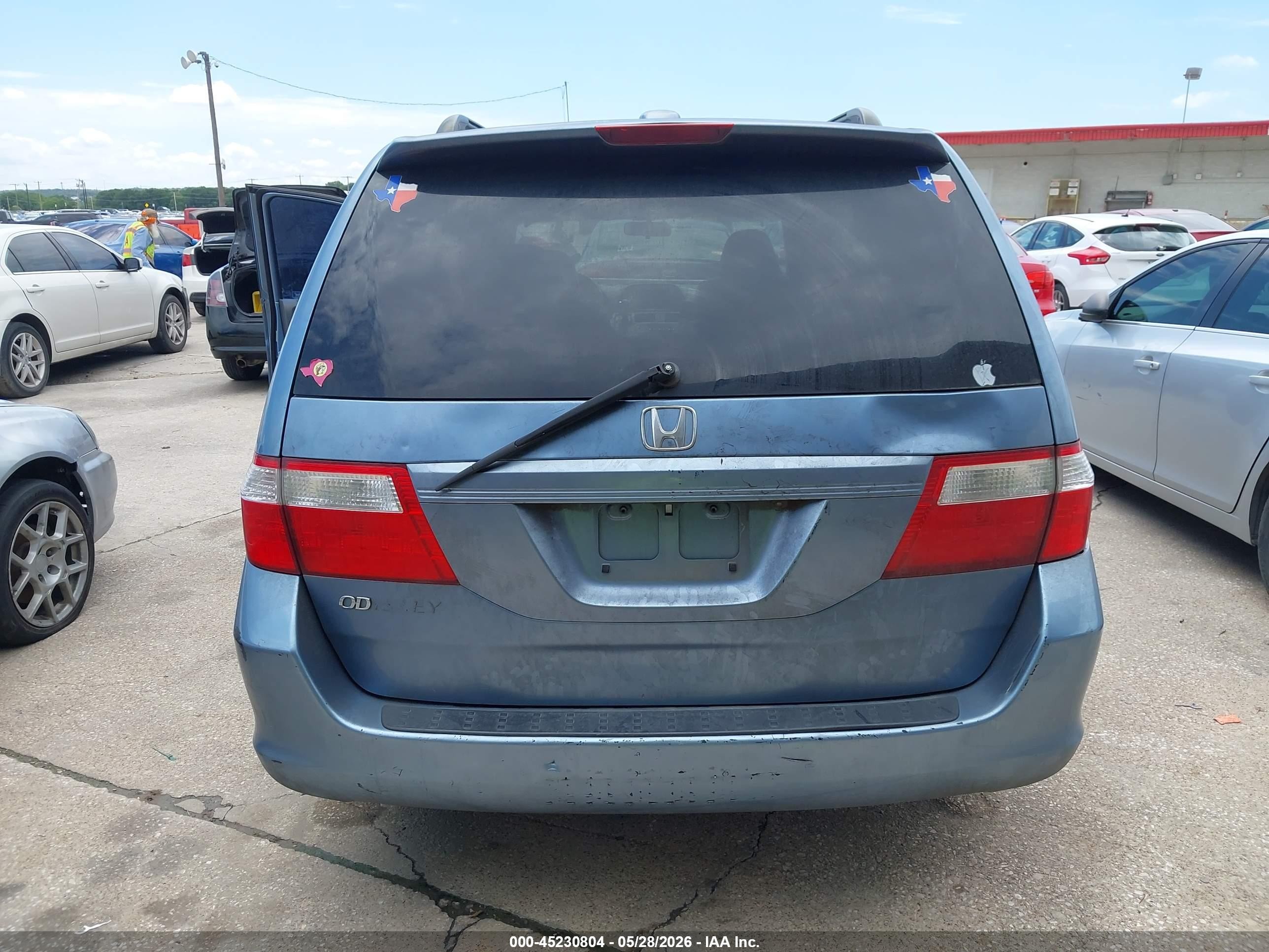 2006 Honda Odyssey Ex-l Синий vin: 5FNRL38776B072714