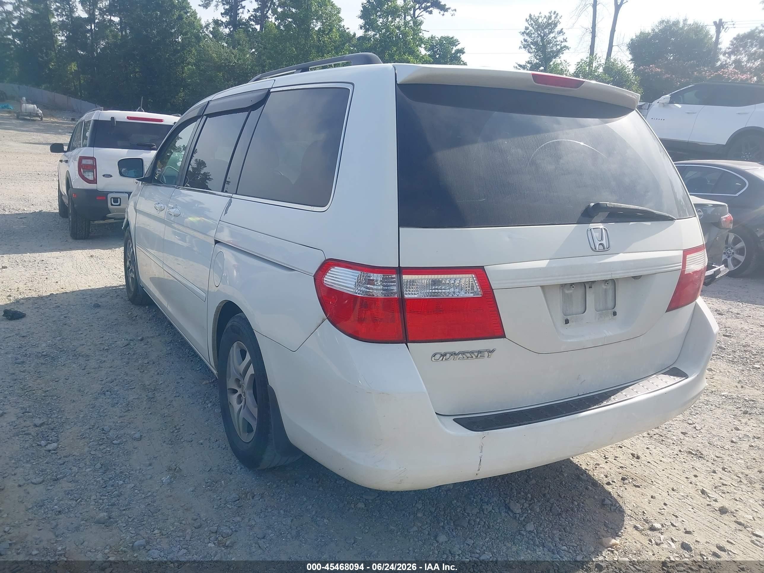 2006 Honda Odyssey Ex-l Белый vin: 5FNRL38776B074222
