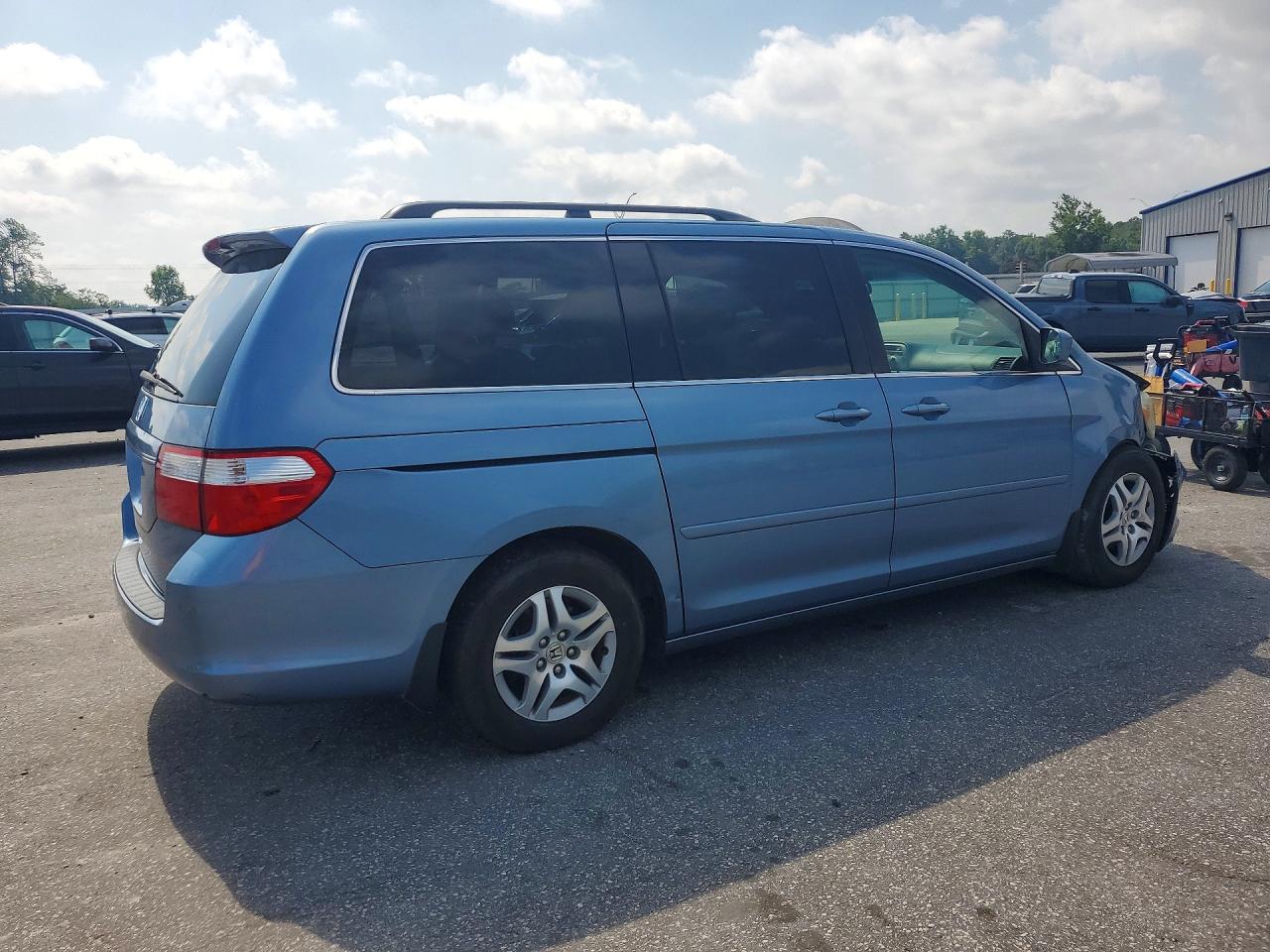 2006 Honda Odyssey Exl Blue vin: 5FNRL38776B080313