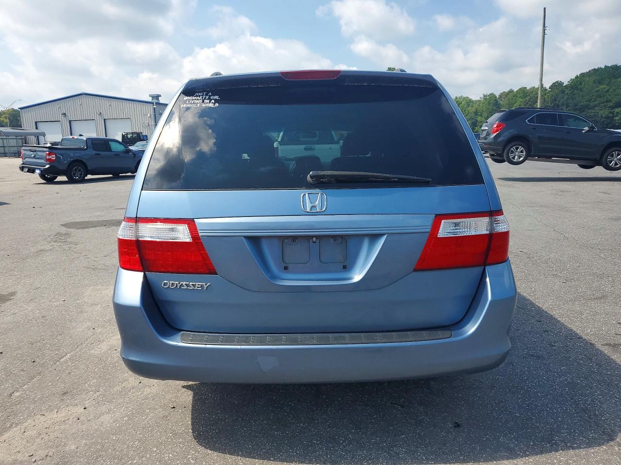 2006 Honda Odyssey Exl Blue vin: 5FNRL38776B080313