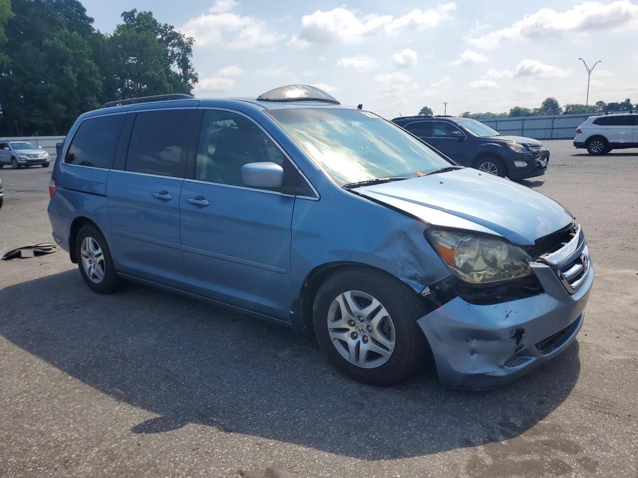 2006 Honda Odyssey Exl Blue vin: 5FNRL38776B080313