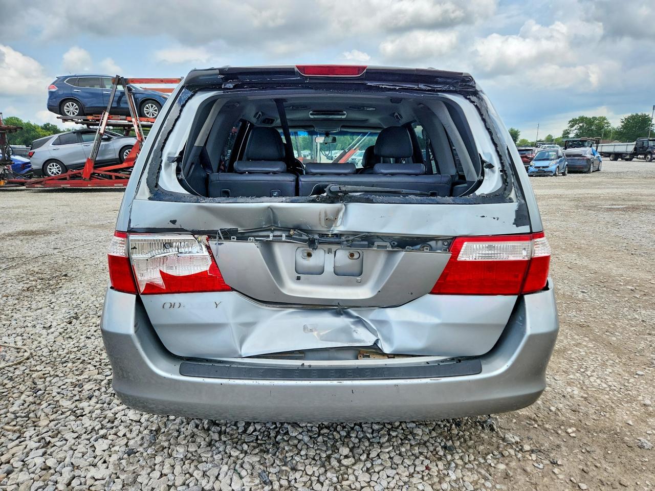 2006 Honda Odyssey Exl Silver vin: 5FNRL38776B096172