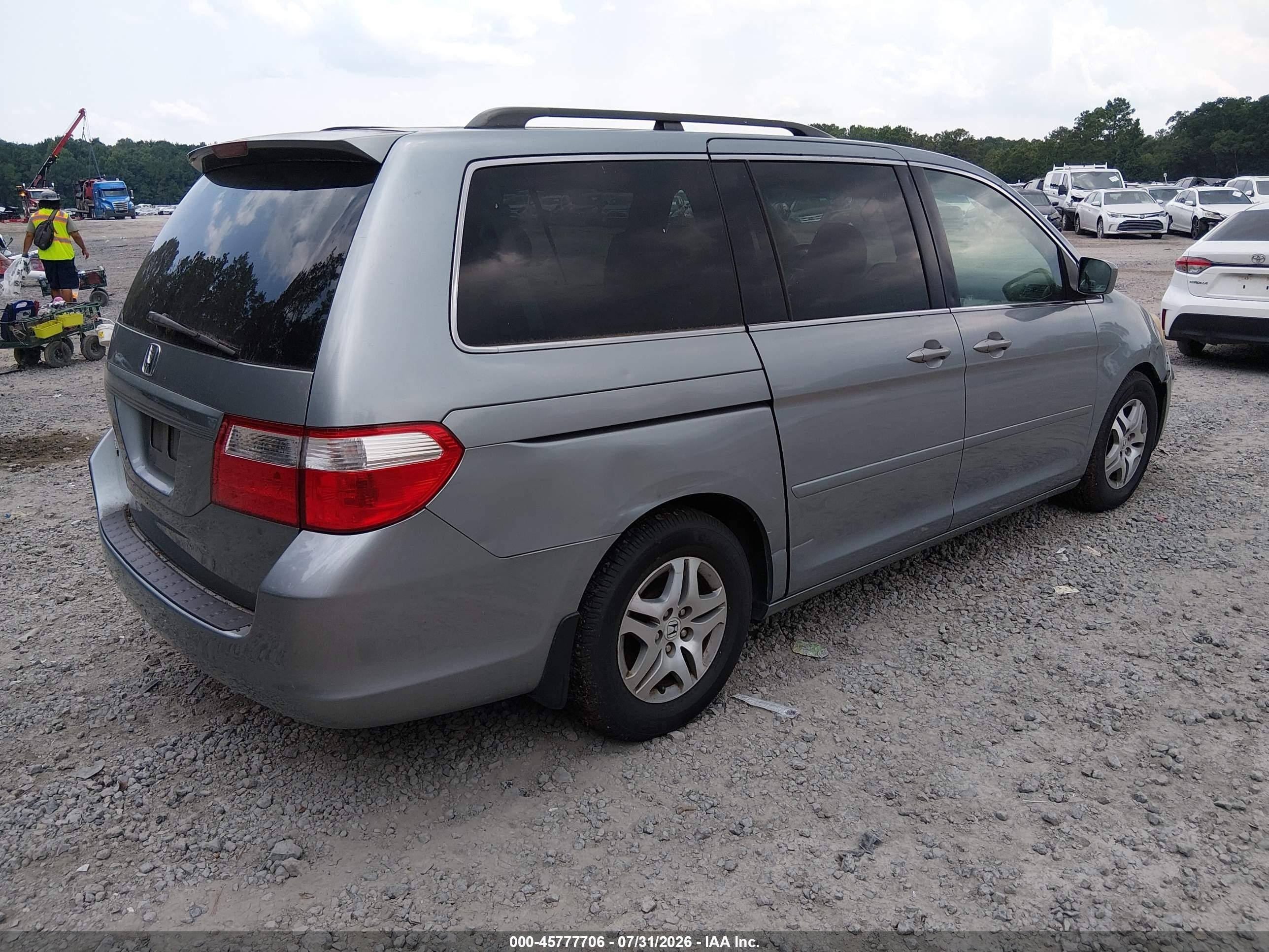 2006 Honda Odyssey Ex-l Light Blue vin: 5FNRL38776B101368