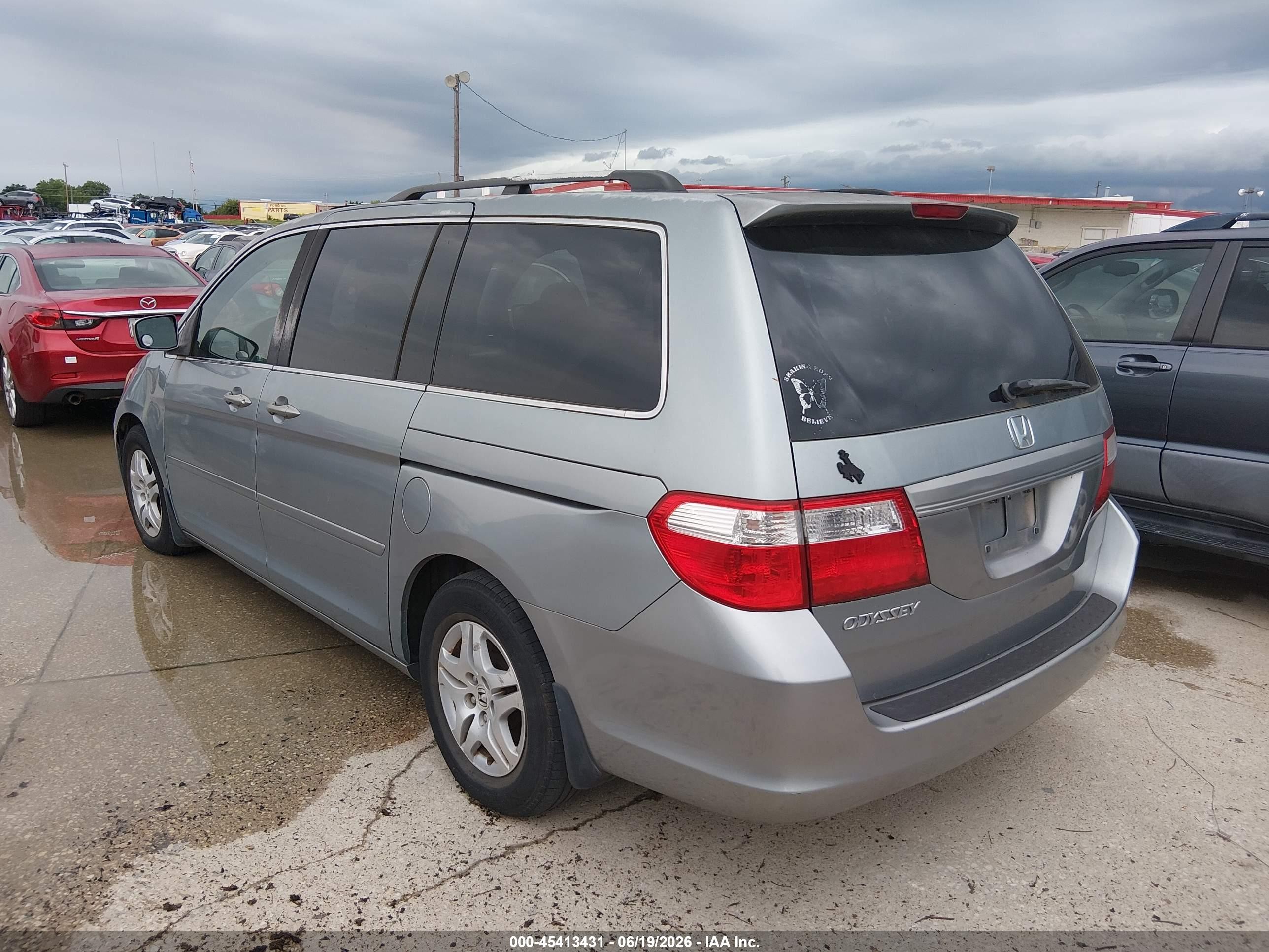 2006 Honda Odyssey Ex-l Blue vin: 5FNRL38776B110779