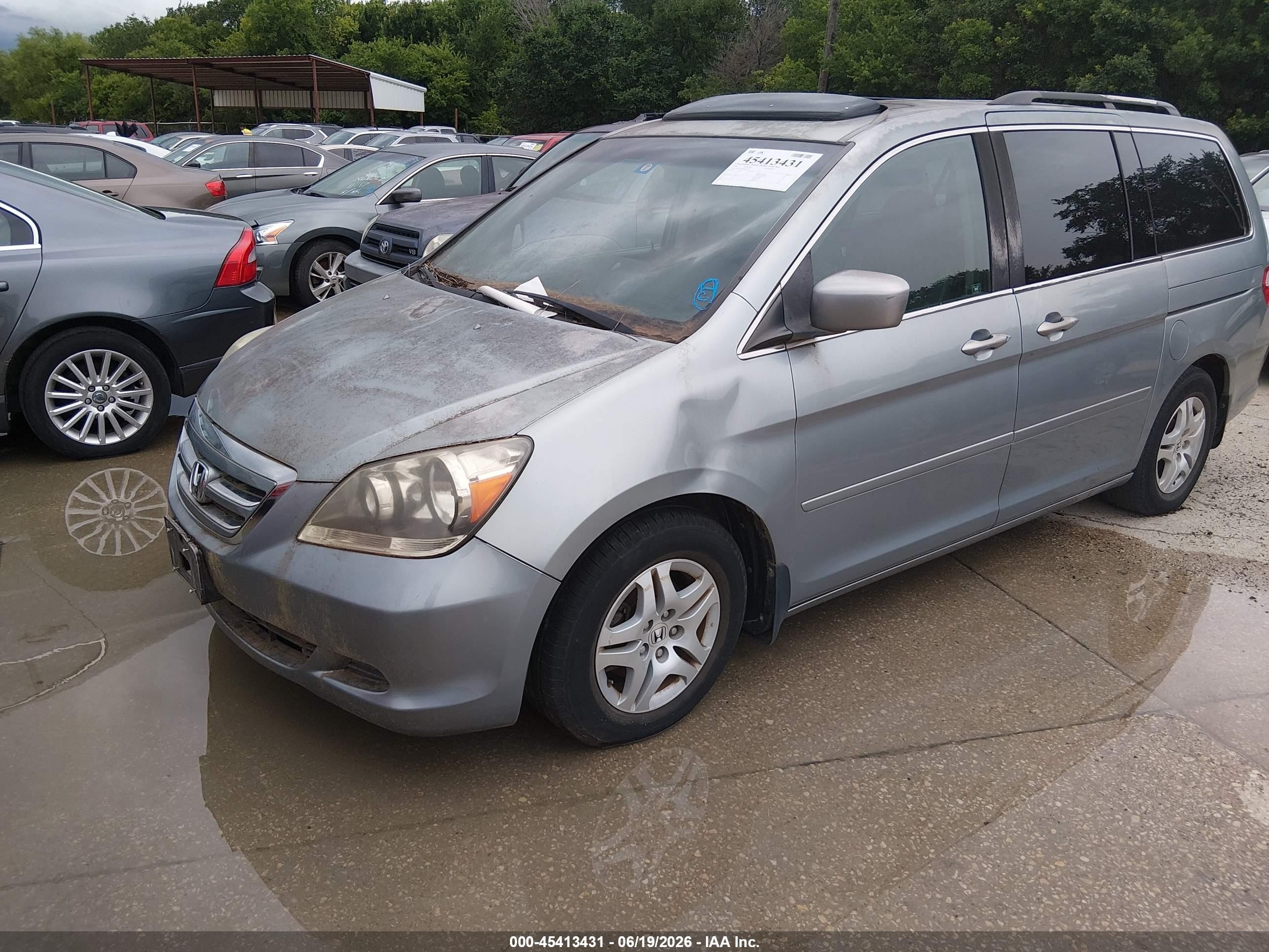 2006 Honda Odyssey Ex-l Blue vin: 5FNRL38776B110779